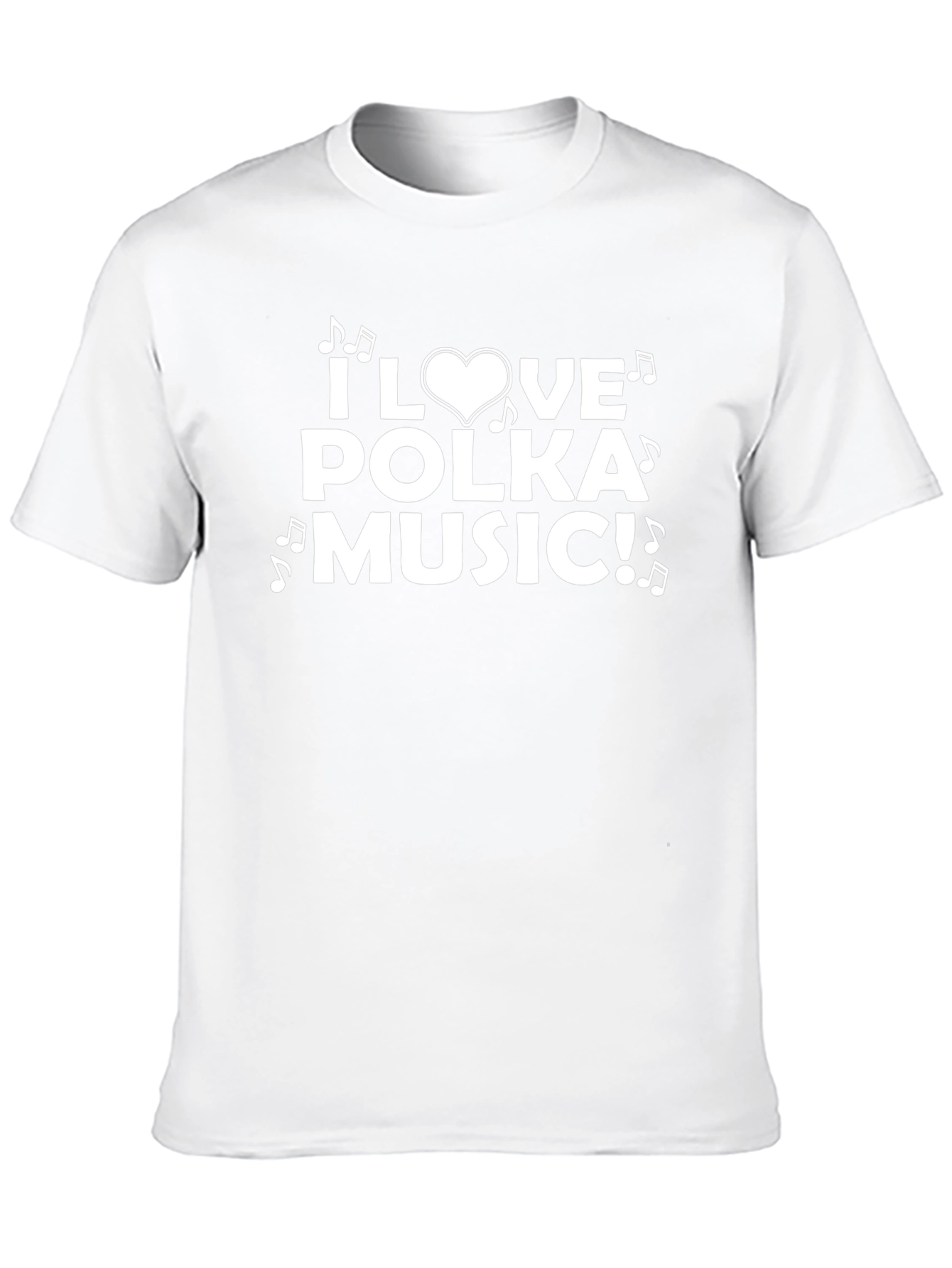 I Love Polka Music Graphic T-Shirt
