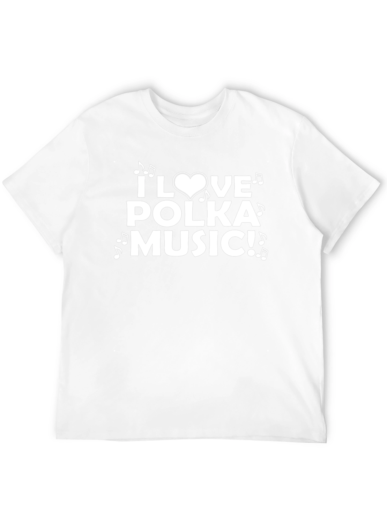 I Love Polka Music Graphic T-Shirt