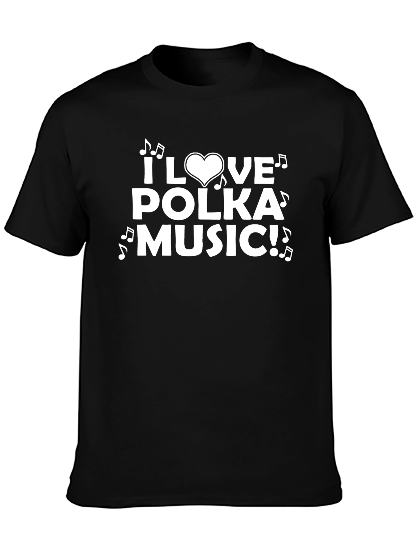 I Love Polka Music Graphic T-Shirt