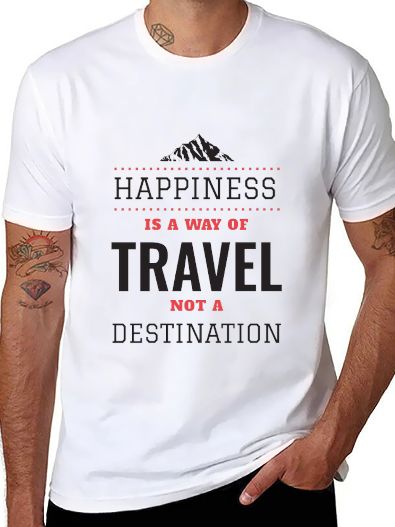Happiness is a Way of Travel T-Shirt