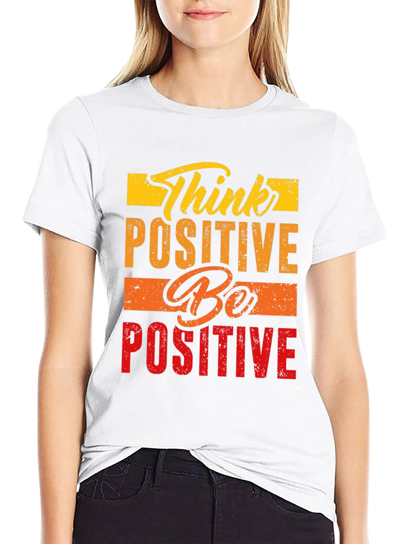 Think Positive Be Positive Graphic Tee