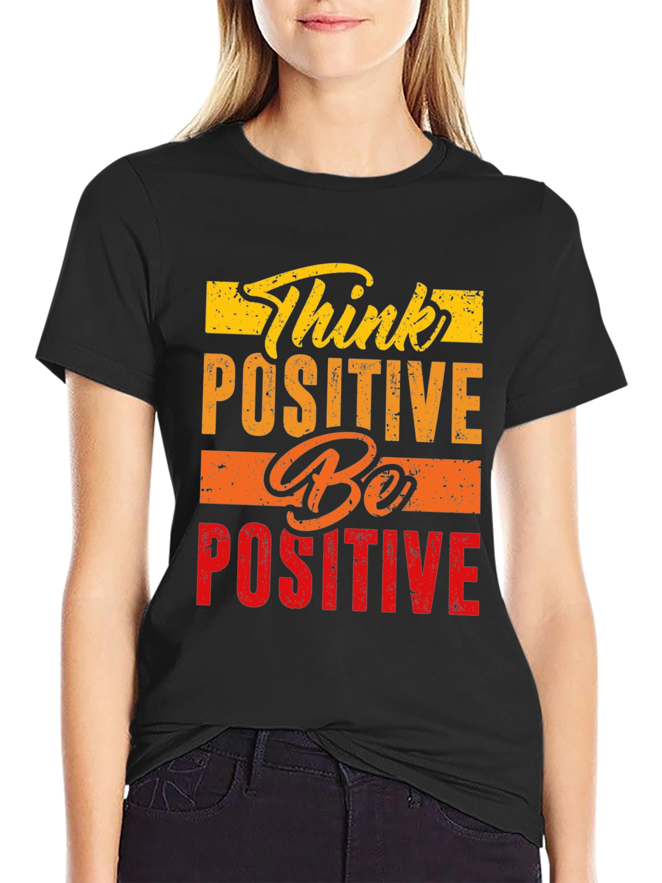 Think Positive Be Positive Graphic Tee