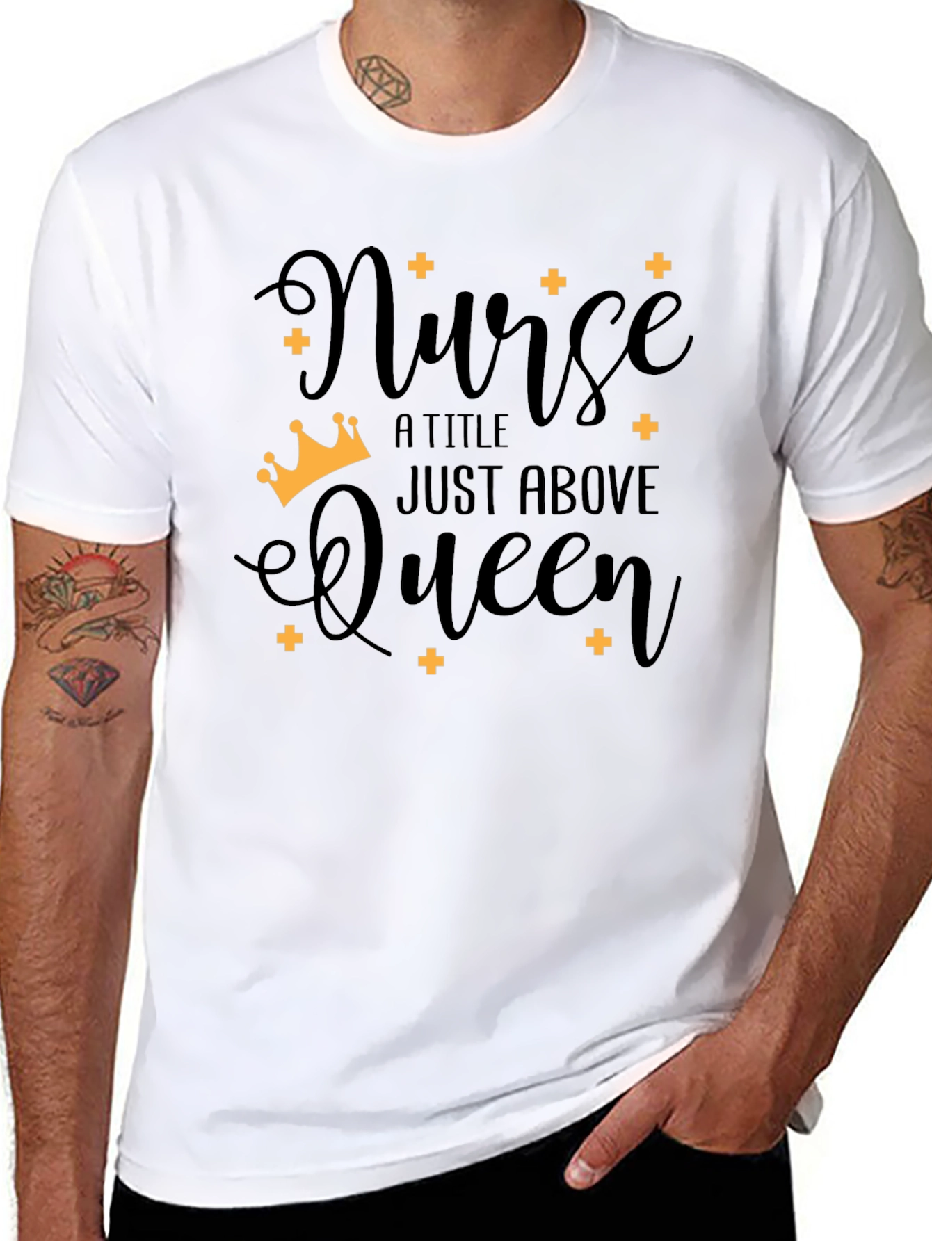 Nurse Queen Black T-Shirt