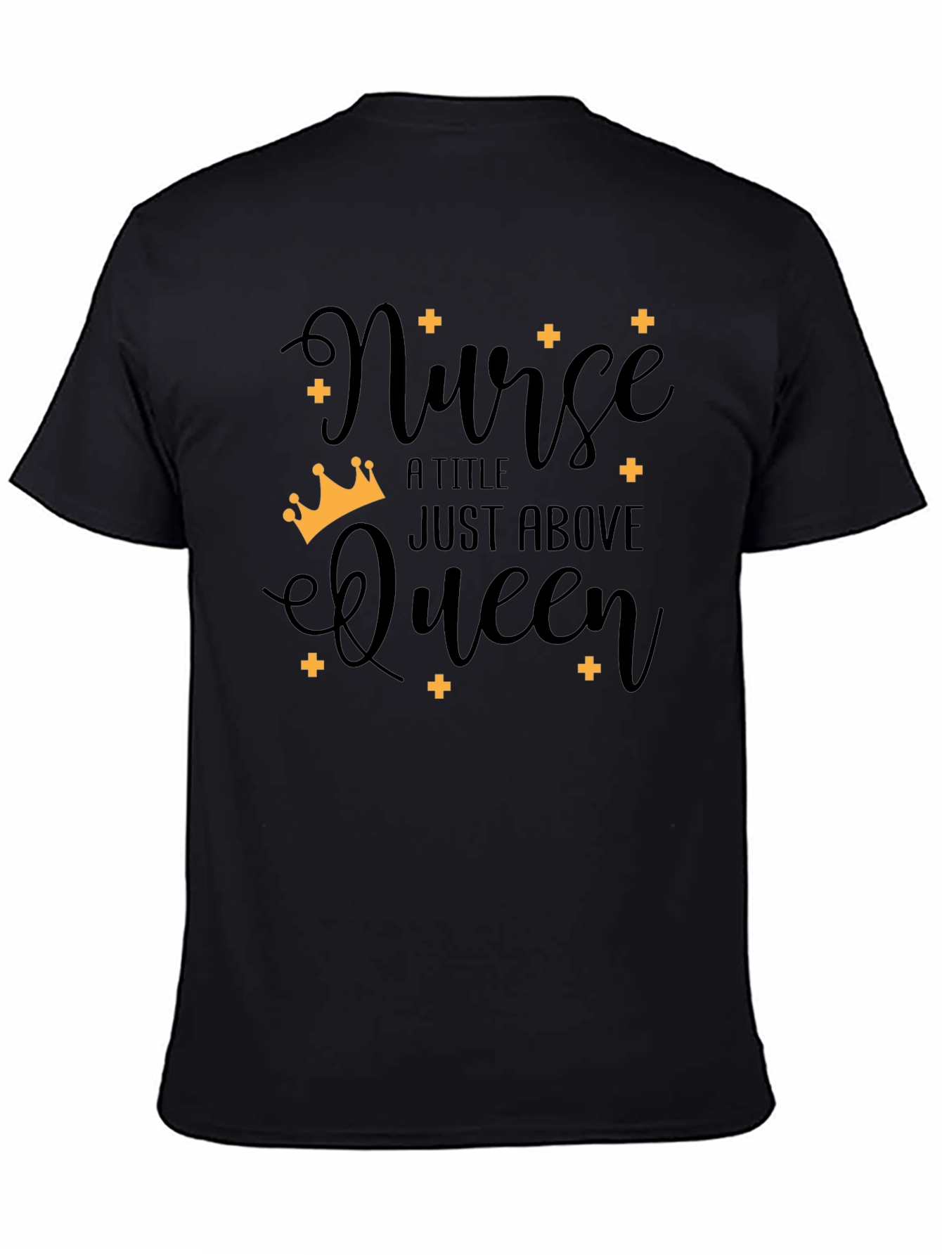 Nurse Queen Black T-Shirt