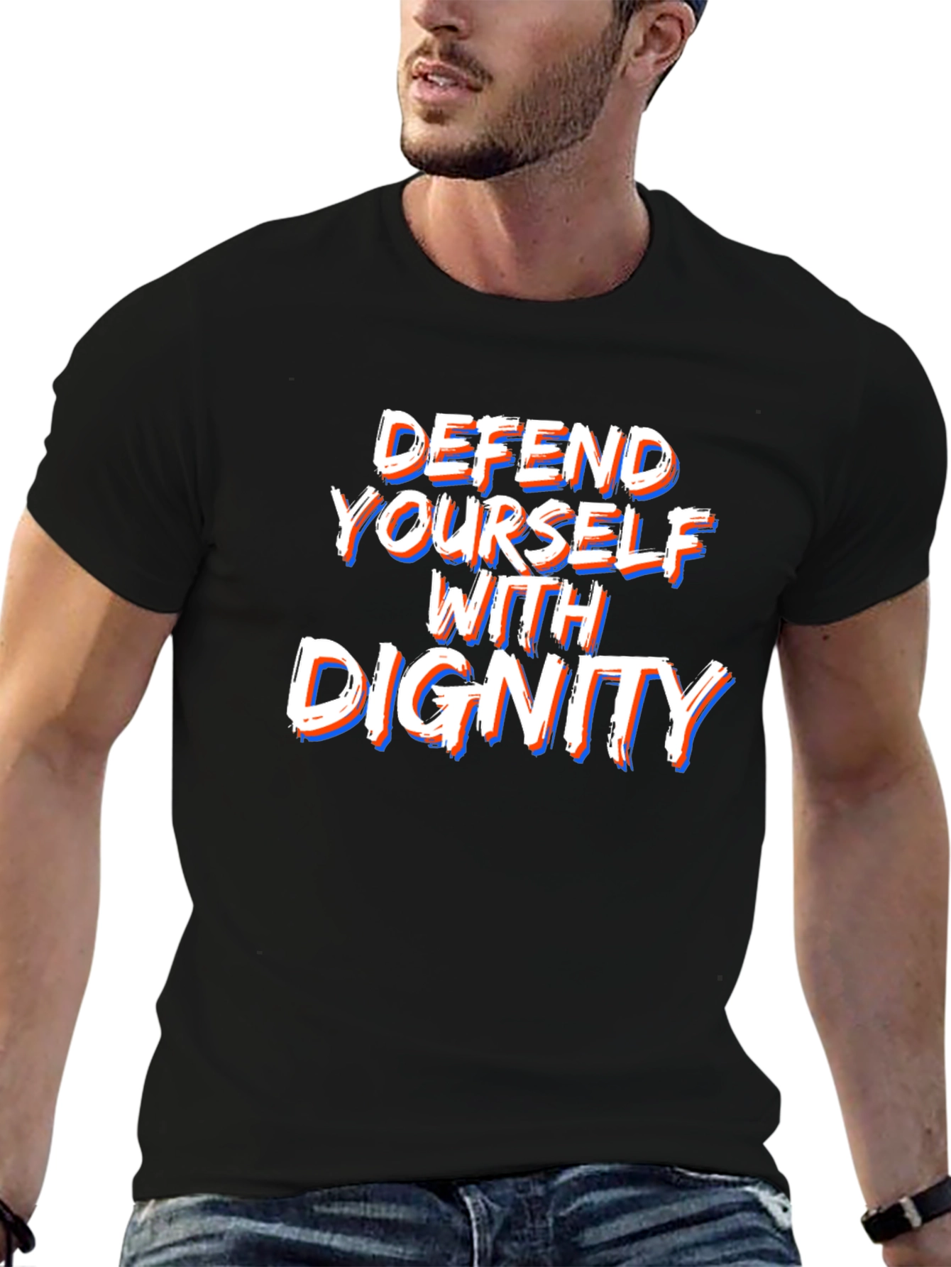 Defend Yourself With Dignity Graphic Tee
