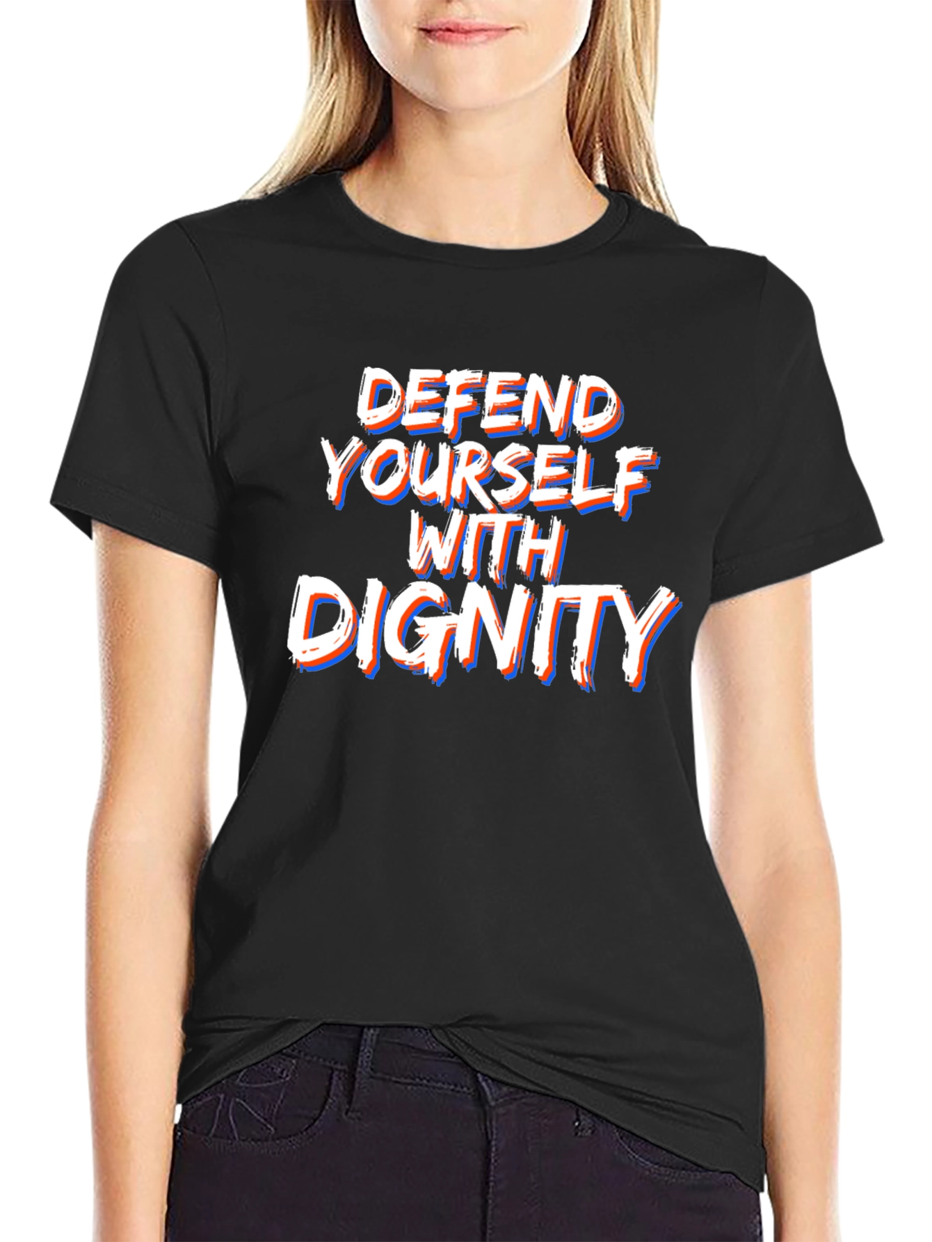 Defend Yourself With Dignity Graphic Tee