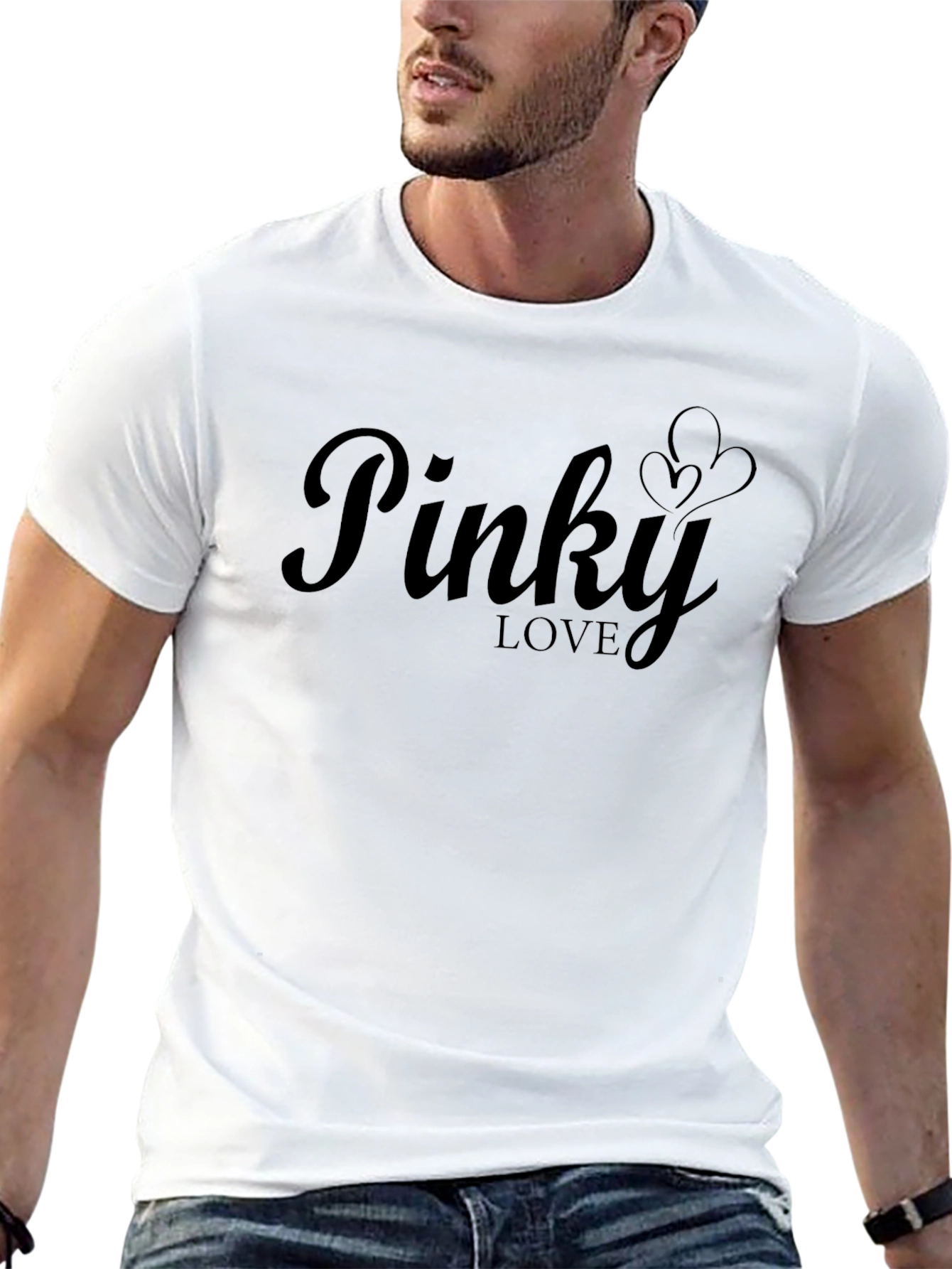 Pinky Love Black T-Shirt