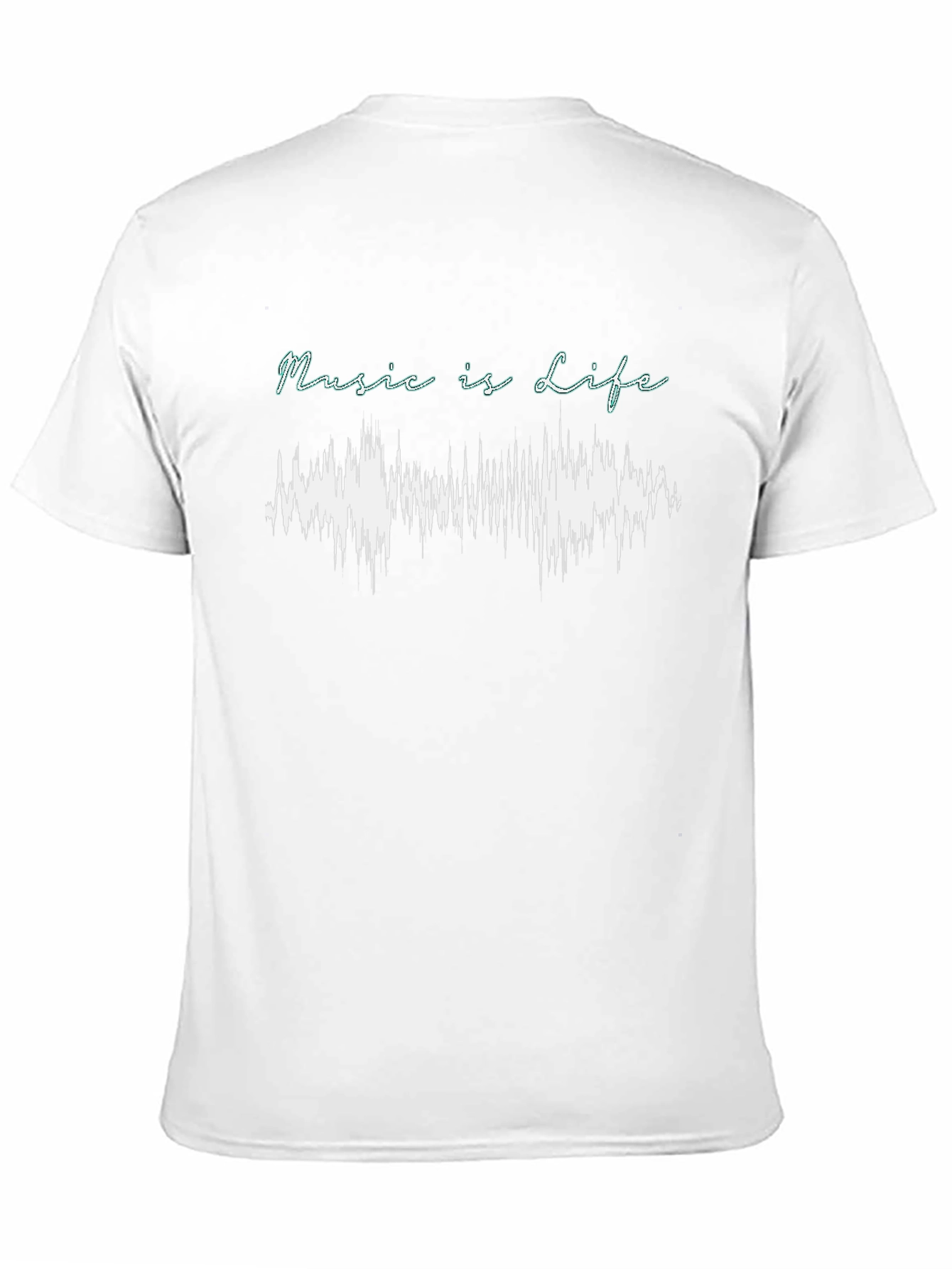 Music is Life Graphic T-Shirt - Black