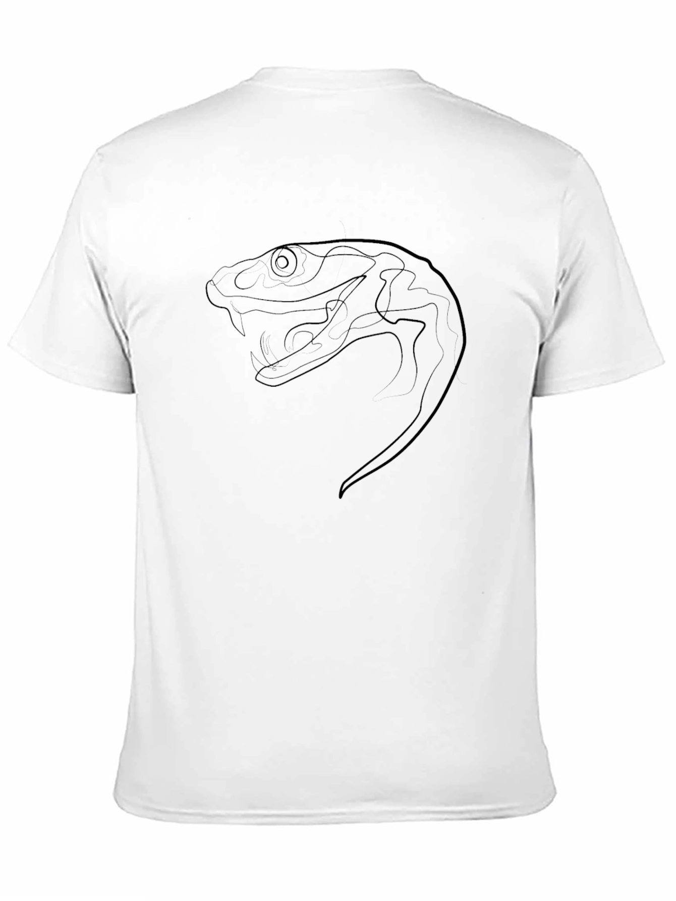 Mens Black Snake Graphic Tee