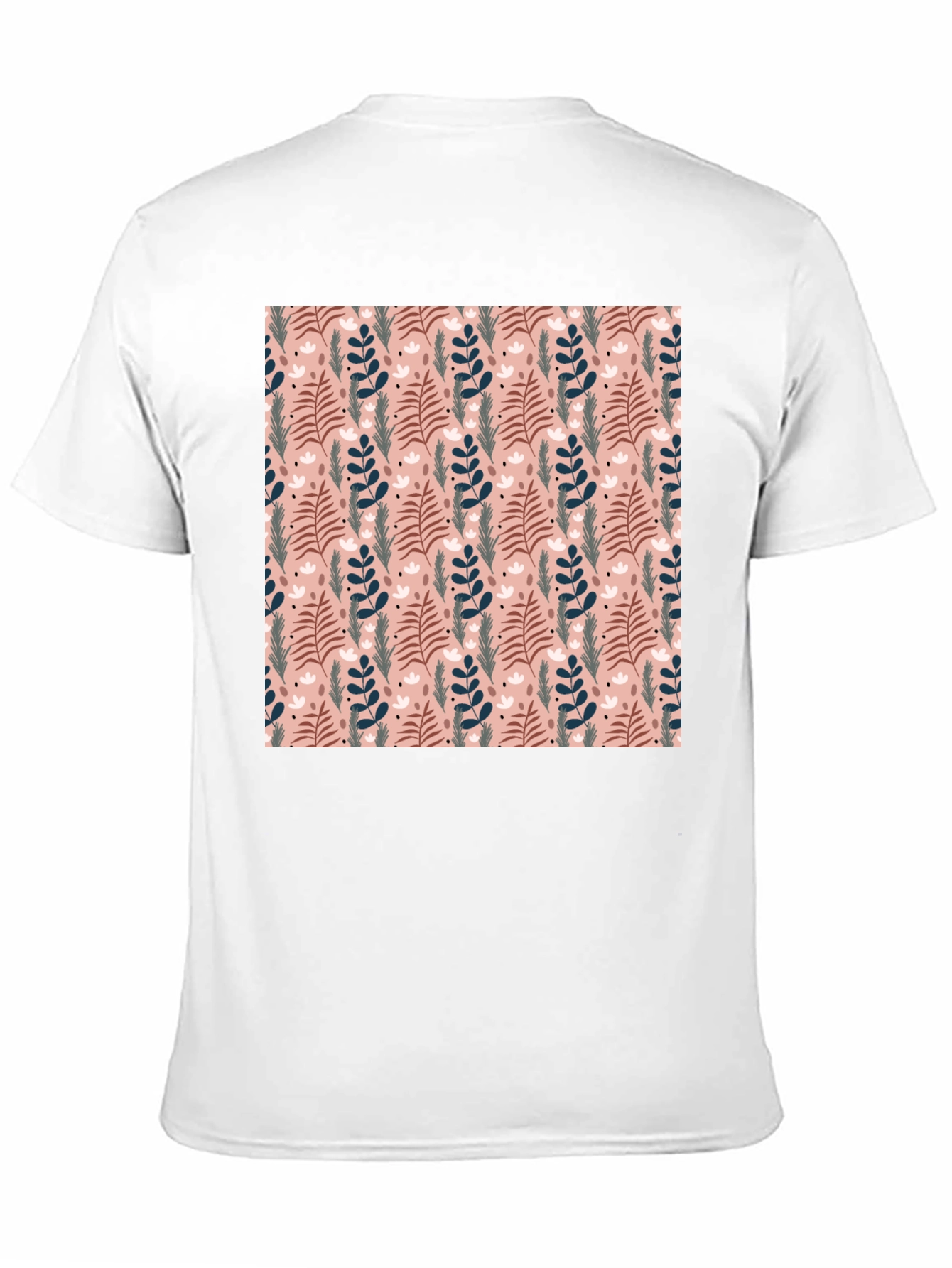 Floral Pattern Crew Neck T-Shirt