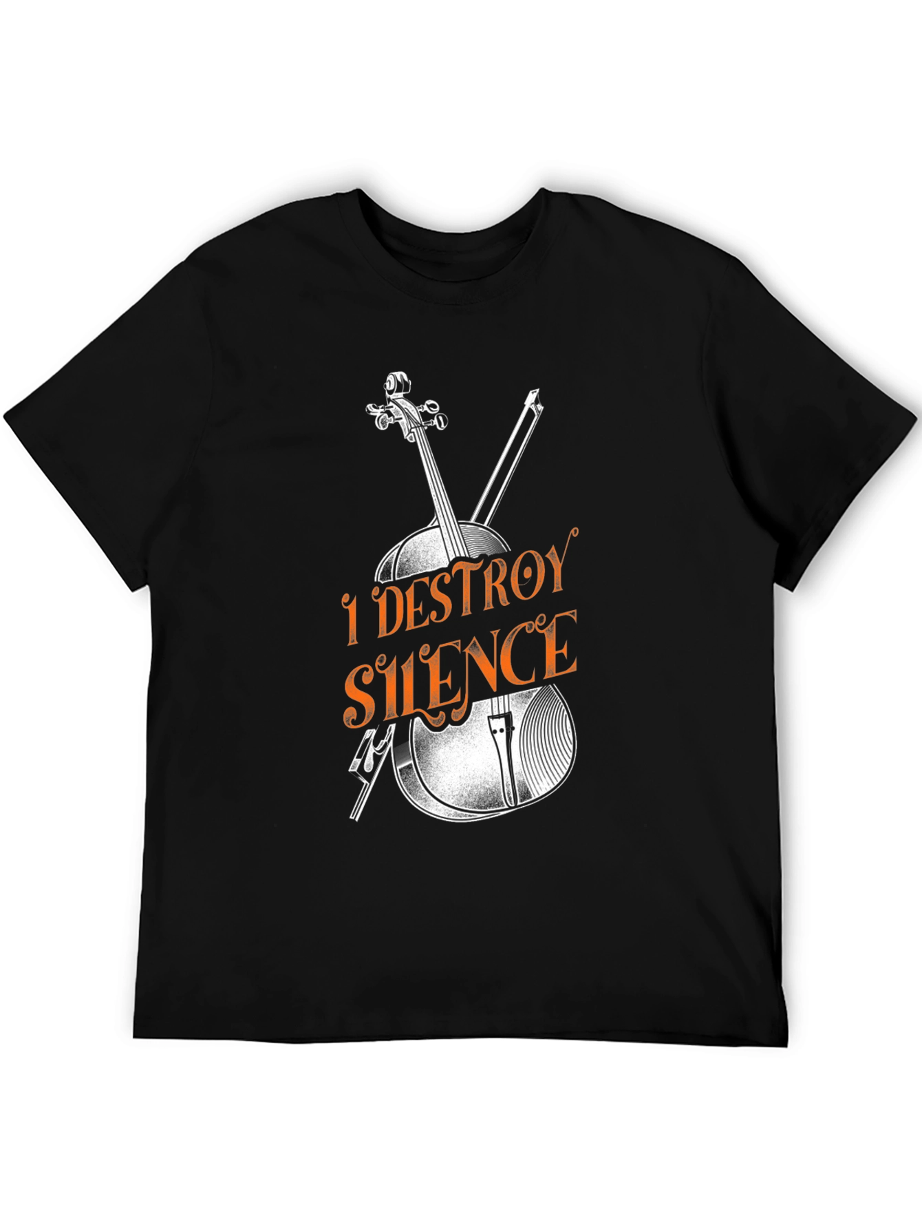 I Destroy Silence Graphic Tee - Musician T-Shirt