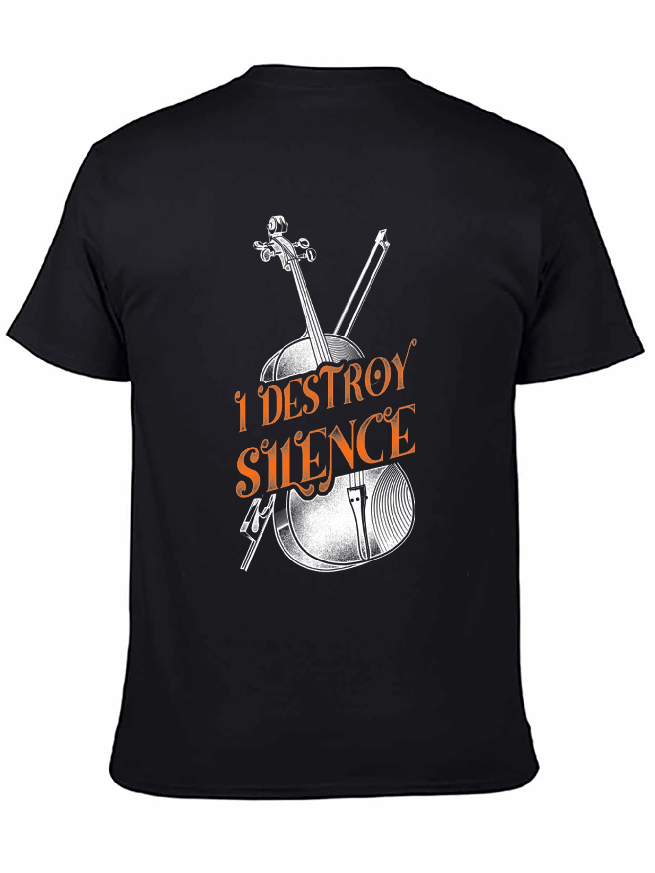 I Destroy Silence Graphic Tee - Musician T-Shirt