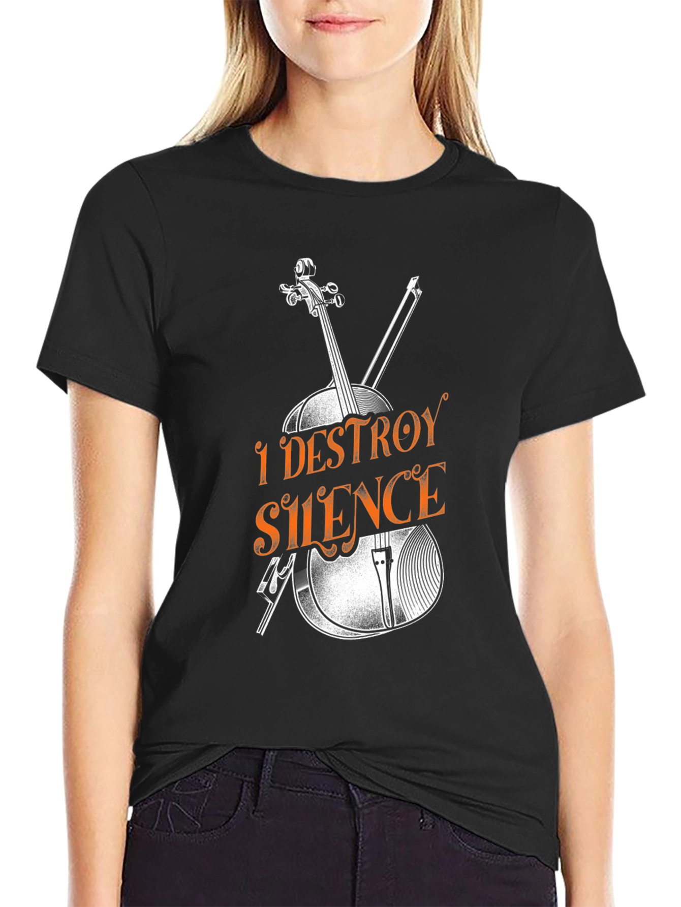 I Destroy Silence Graphic Tee - Musician T-Shirt