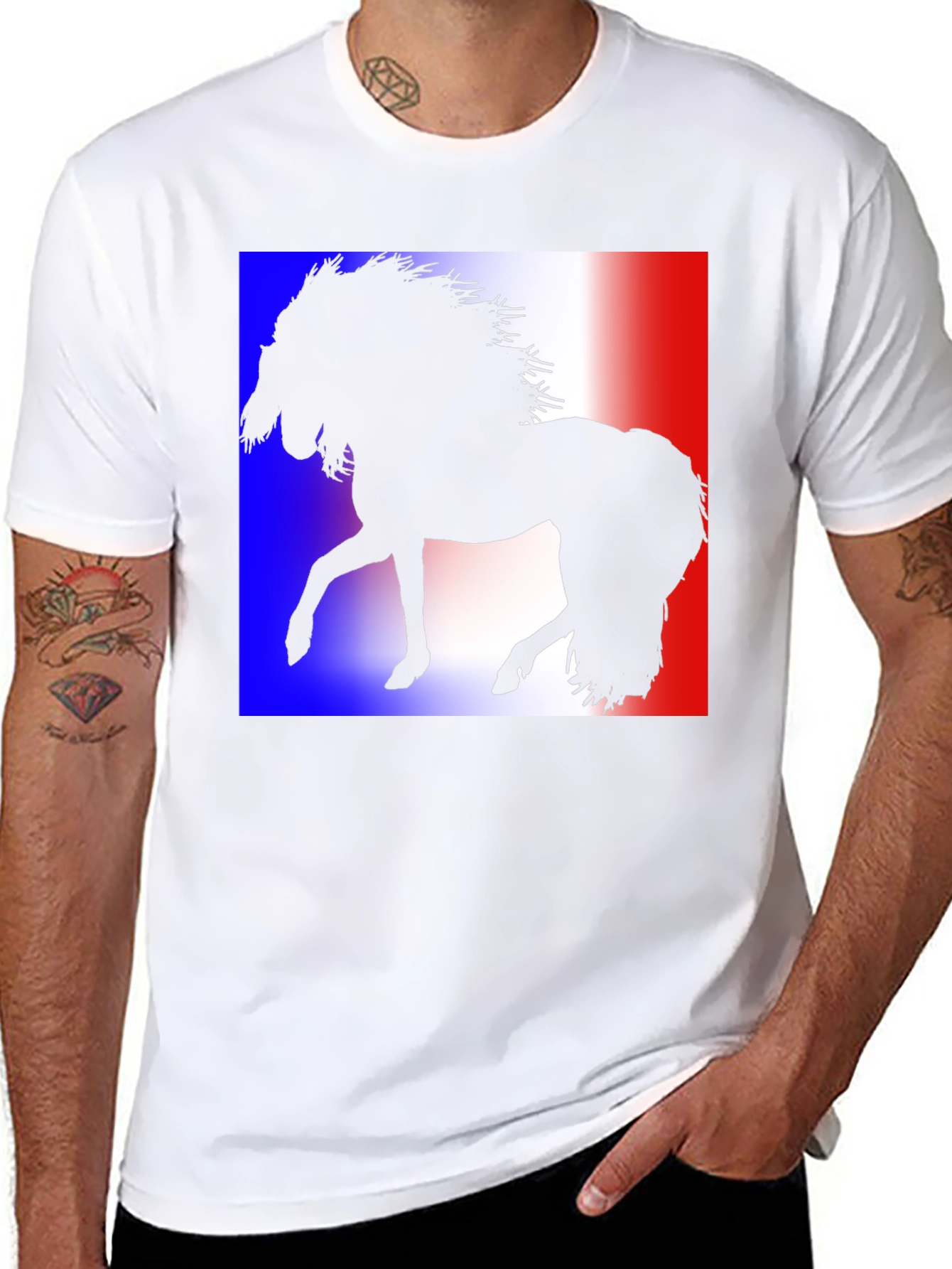 Horse Silhouette Tee - Black T-Shirt