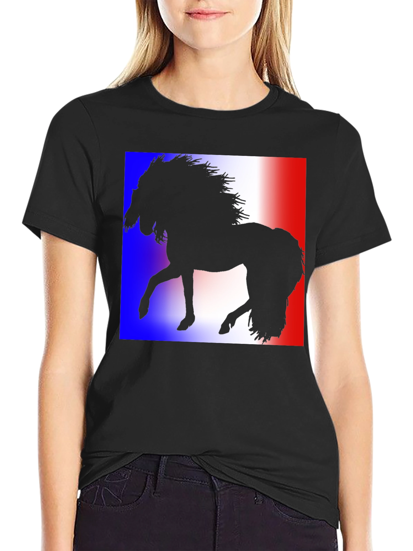 Horse Silhouette Tee - Black T-Shirt