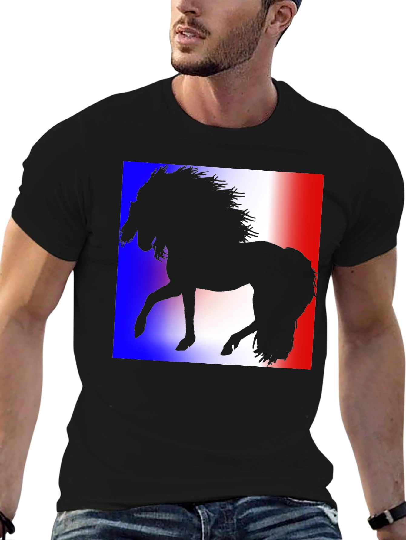 Horse Silhouette Tee - Black T-Shirt
