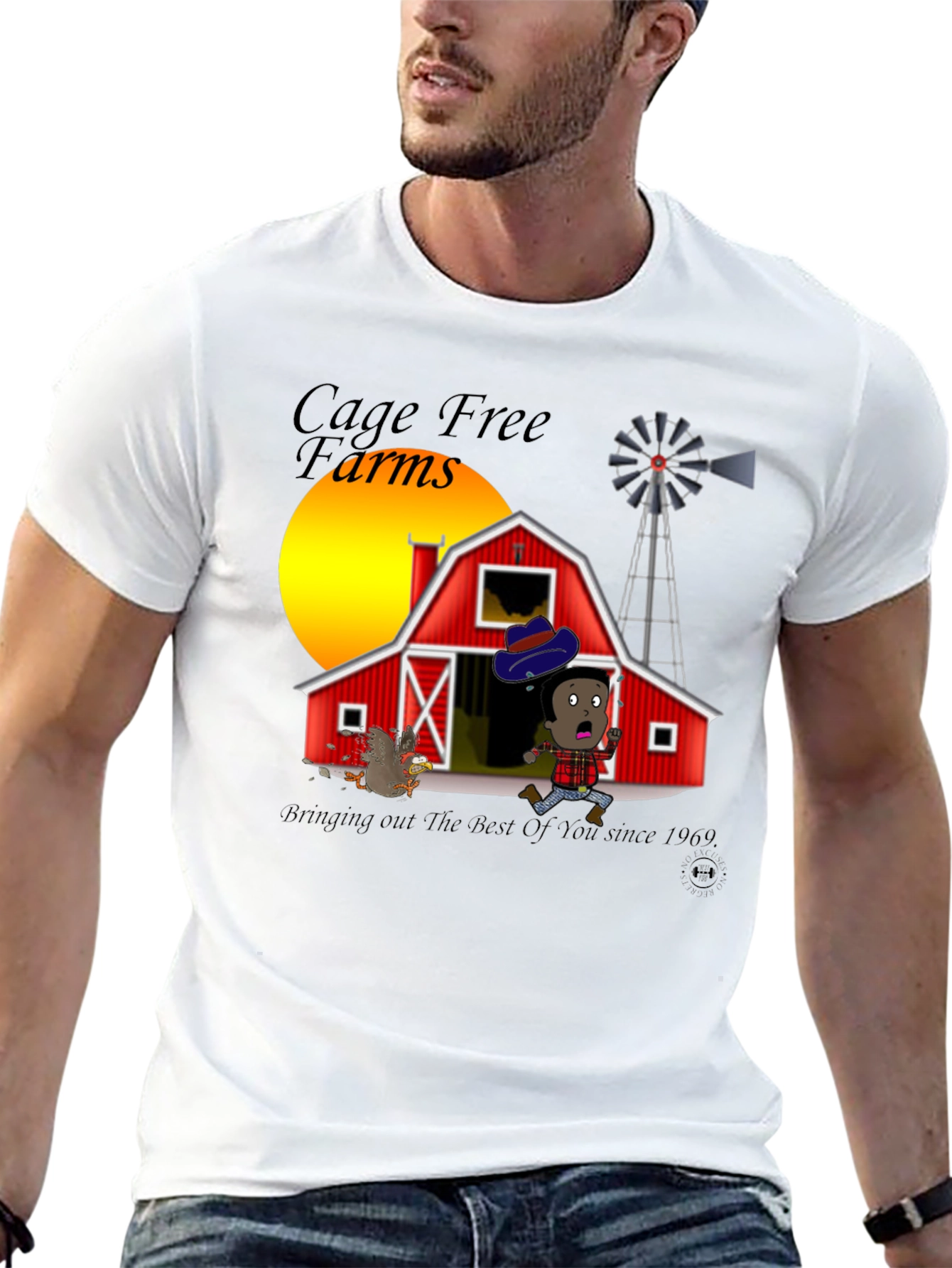 Cage Free Farms Black T-Shirt