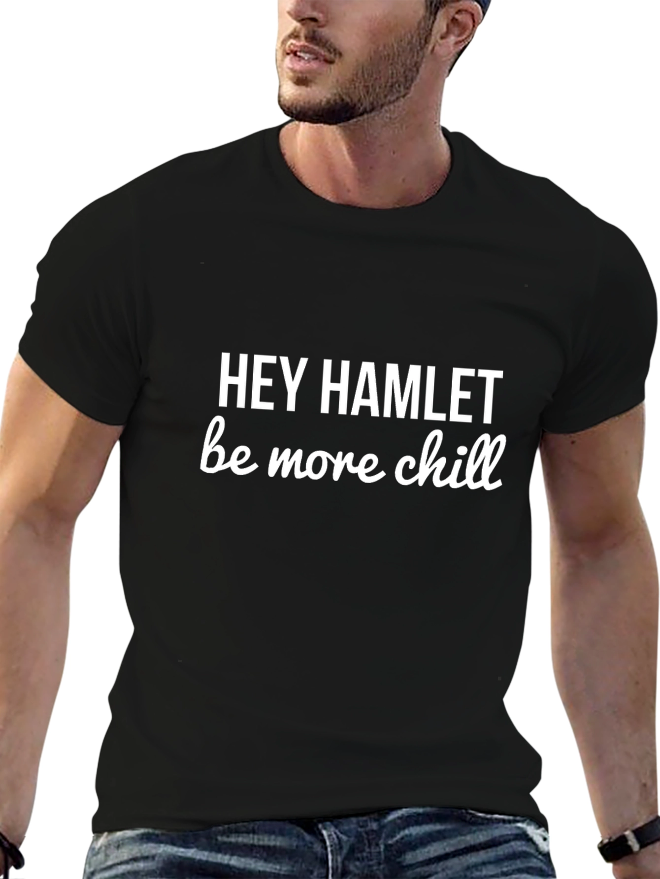 Hey Hamlet Be More Chill Black T-Shirt