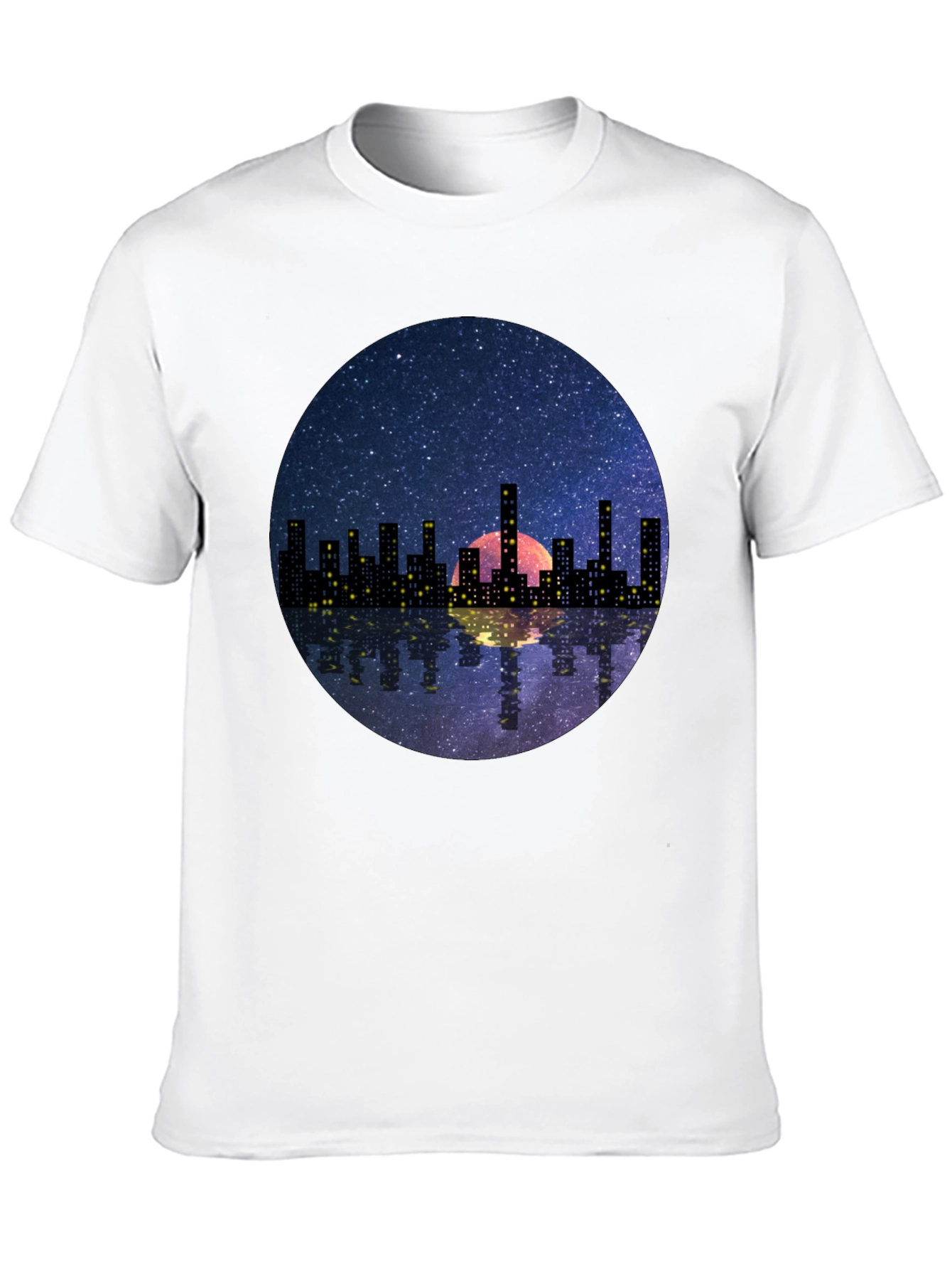Night Cityscape Graphic Tee