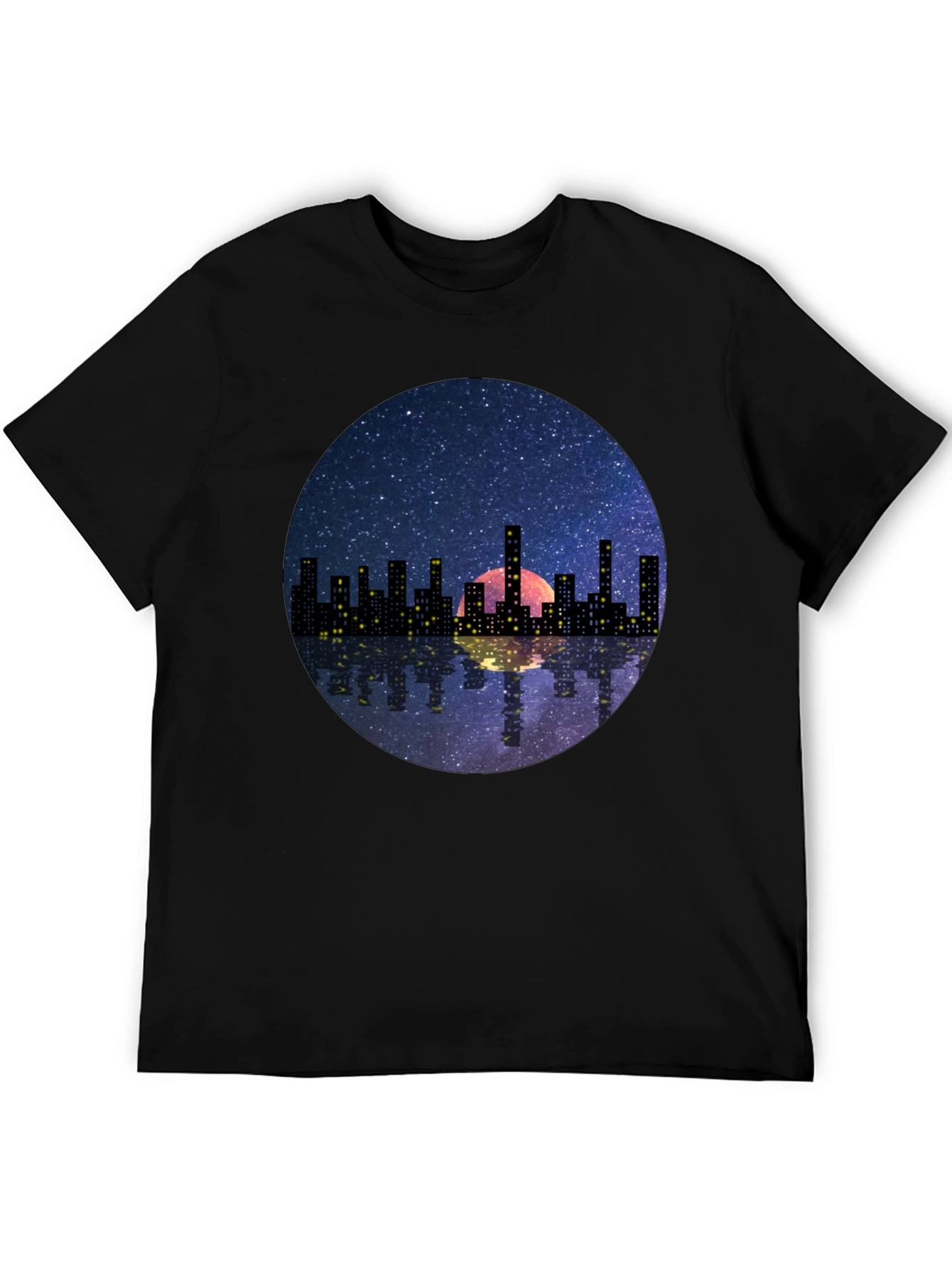 Night Cityscape Graphic Tee