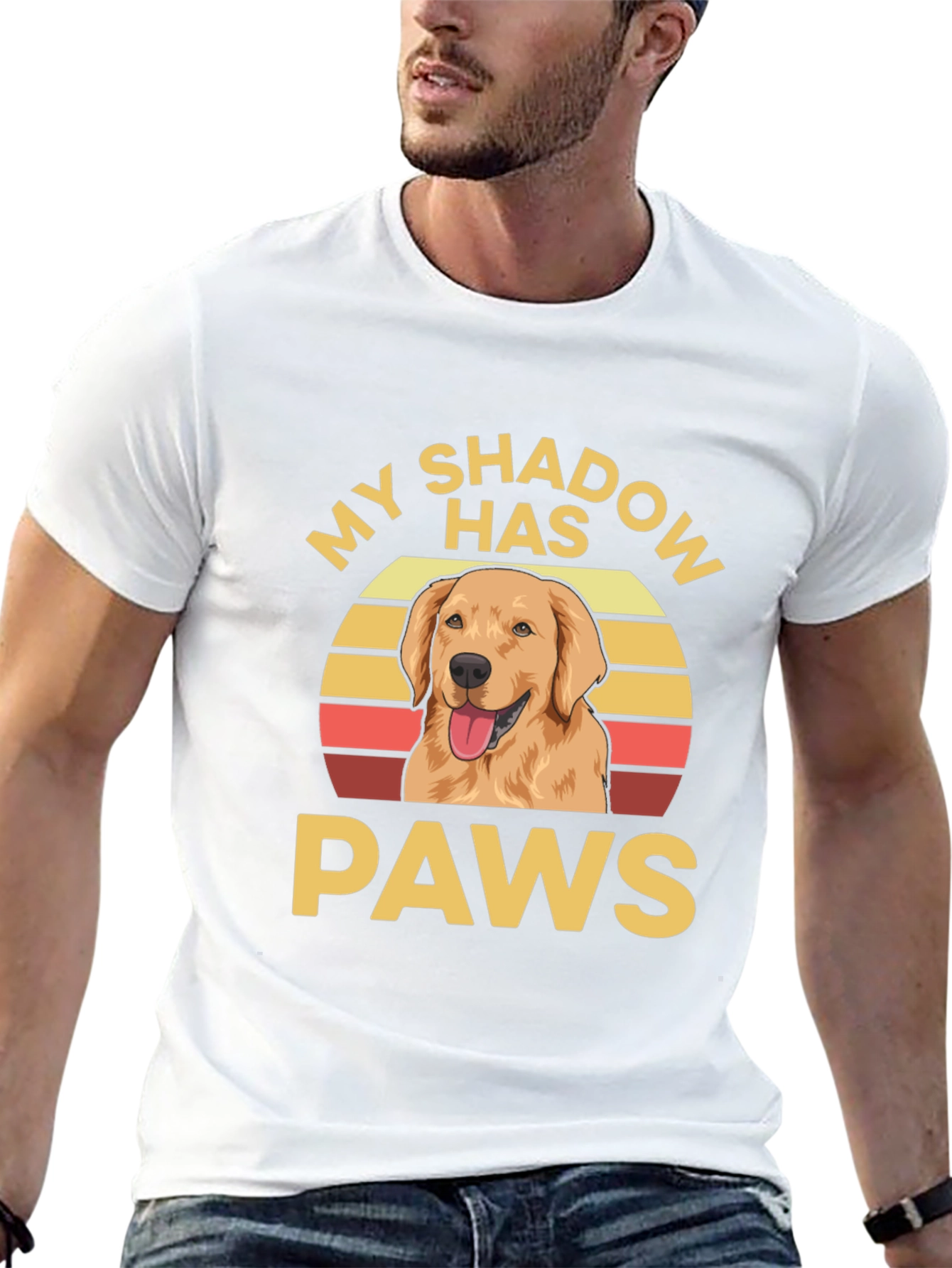 My Shadow Has Paws Dog T-Shirt