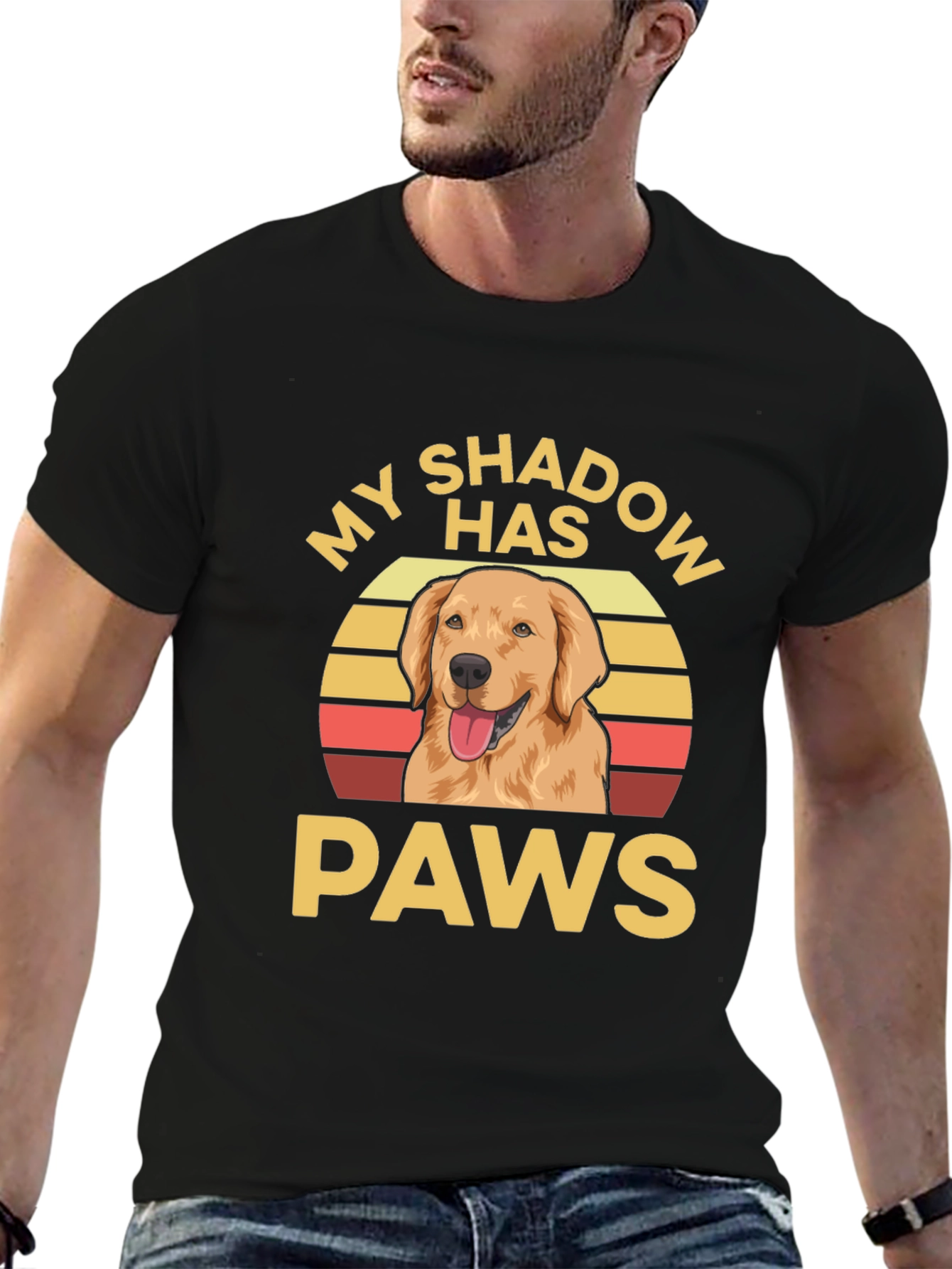 My Shadow Has Paws Dog T-Shirt