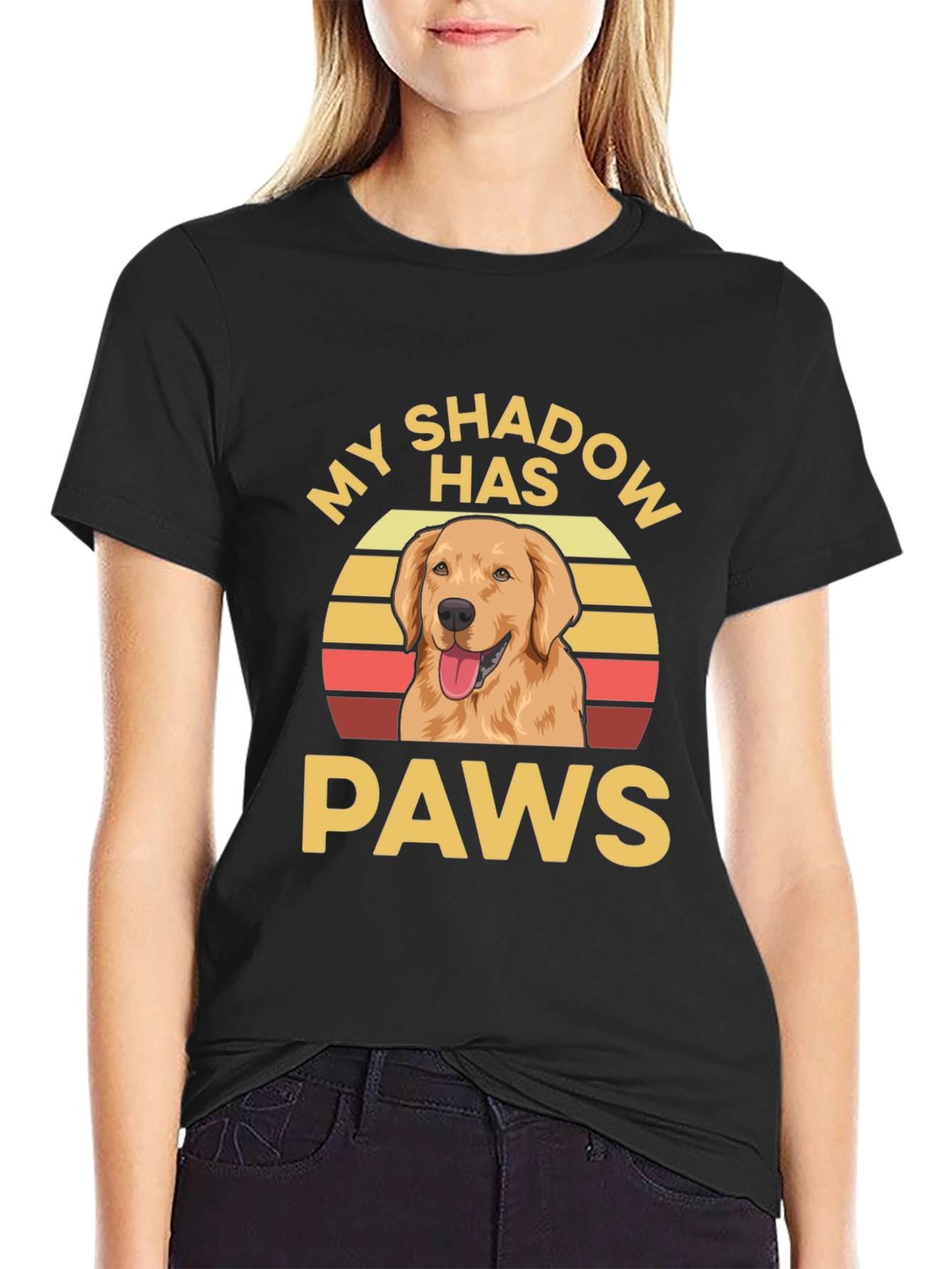 My Shadow Has Paws Dog T-Shirt