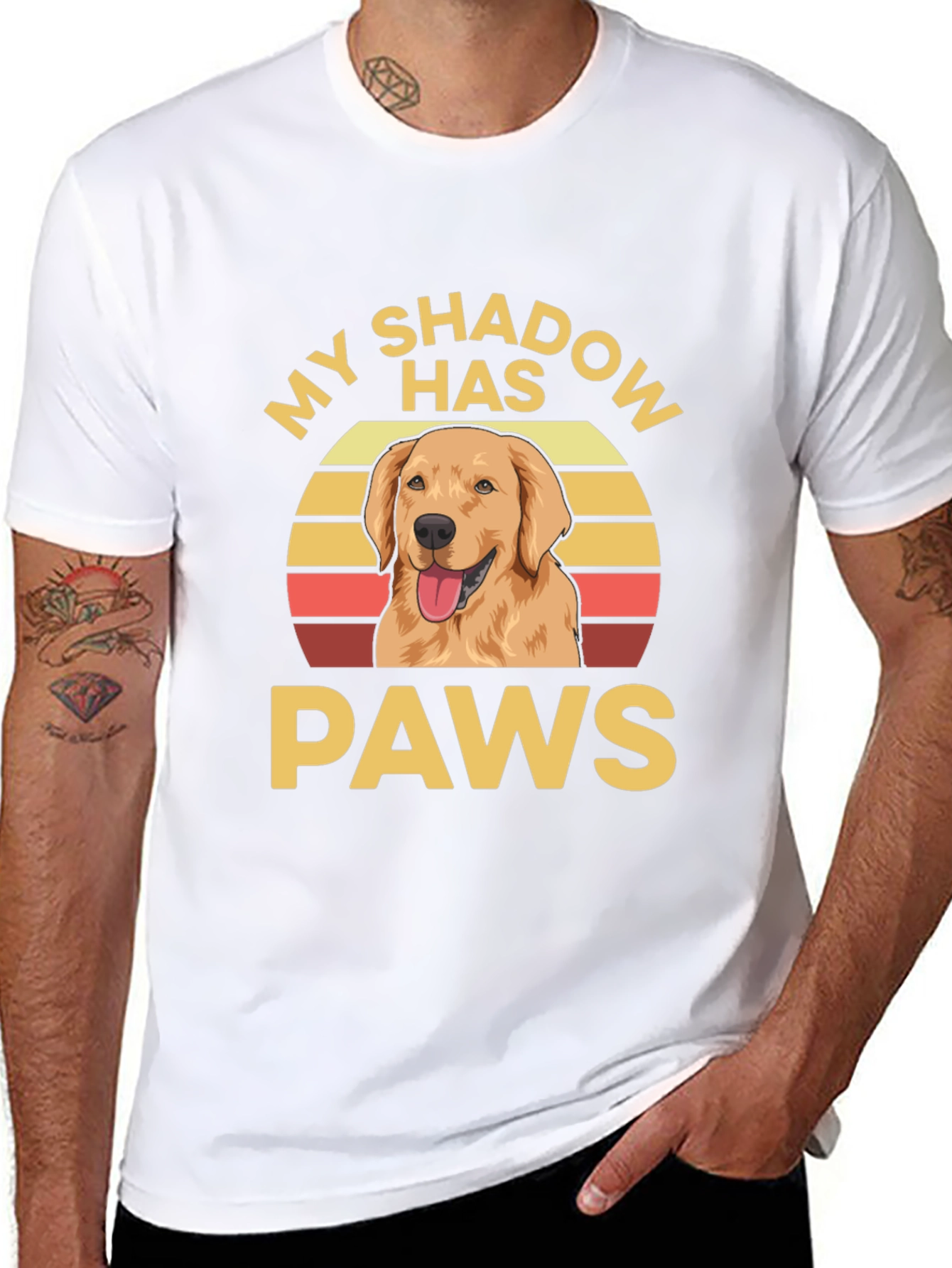 My Shadow Has Paws Dog T-Shirt
