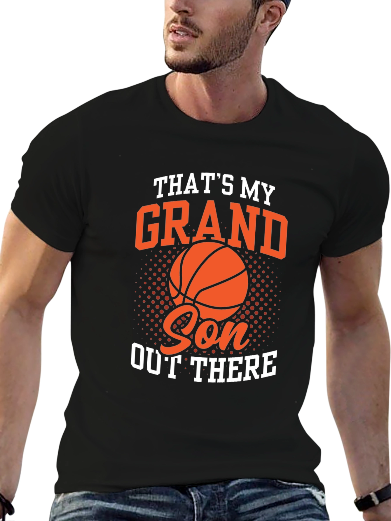 Thats My Grandson Out There Basketball Graphic Tee
