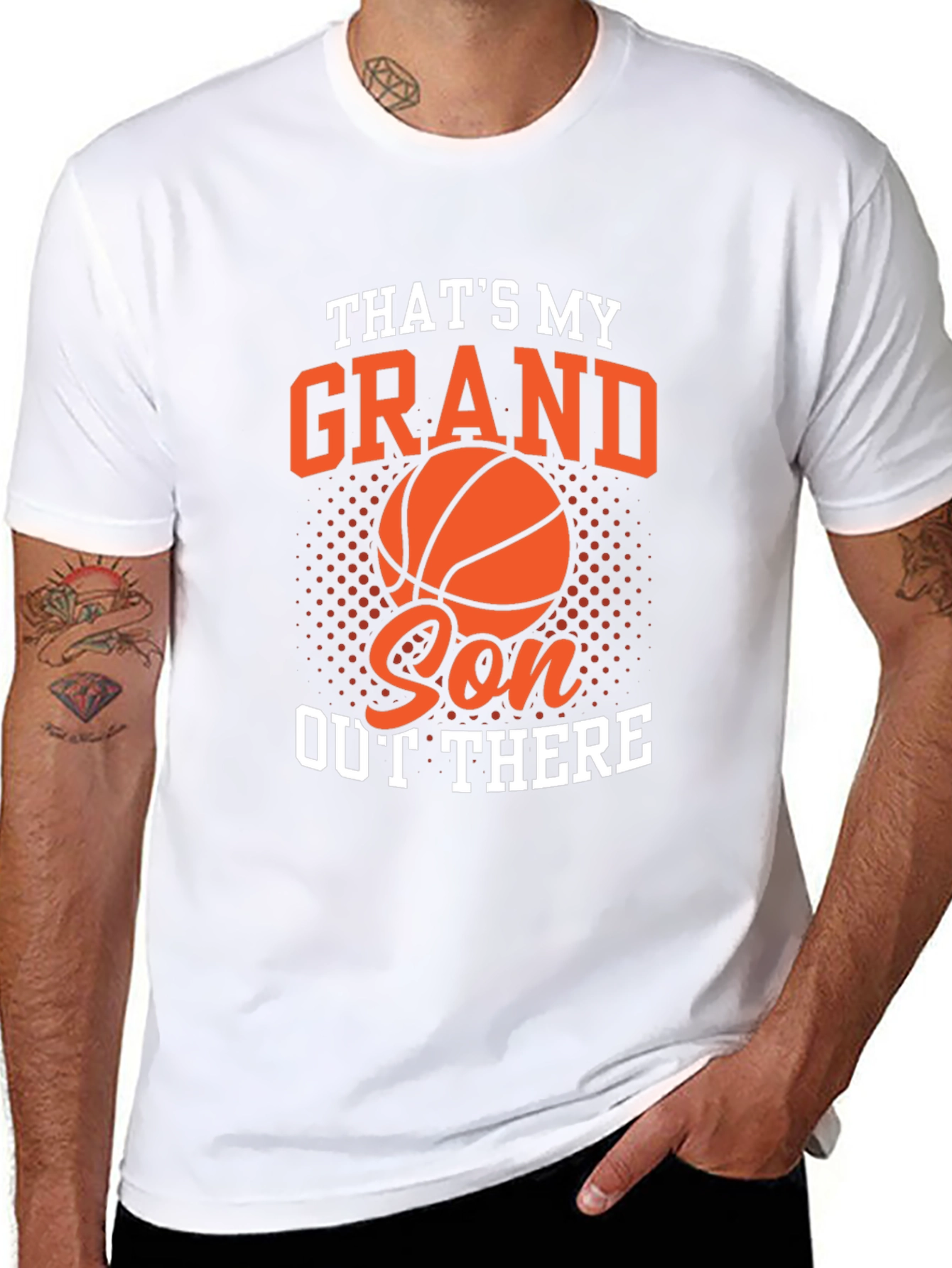 Thats My Grandson Out There Basketball Graphic Tee