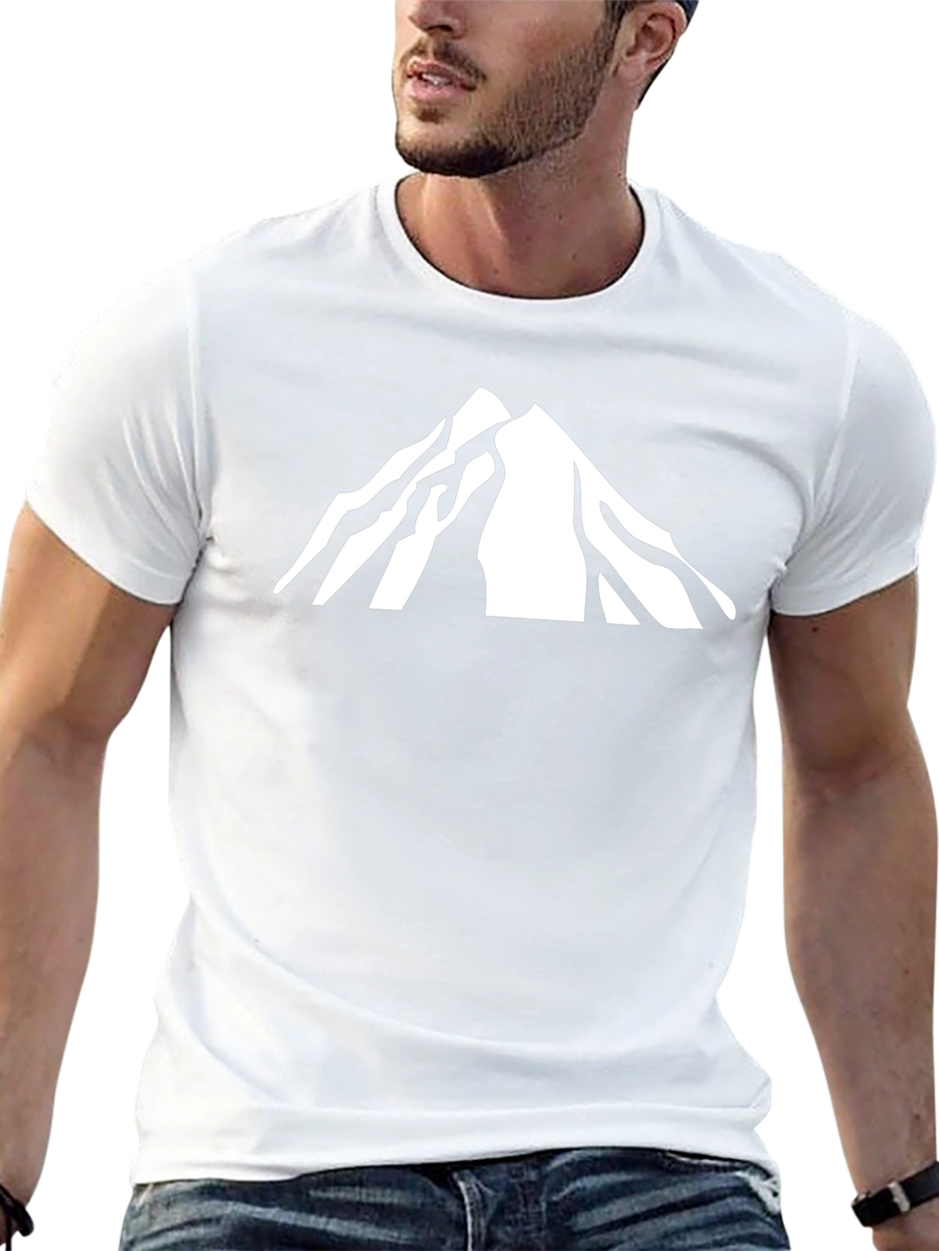 Mountain Peak Graphic Tee - Black