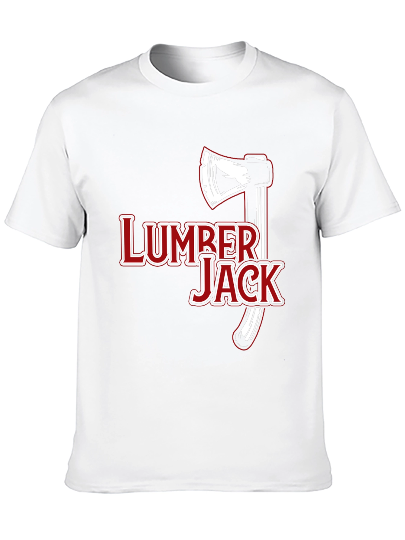 Lumberjack Axe Graphic Tee - Black Cotton Casual T-Shirt