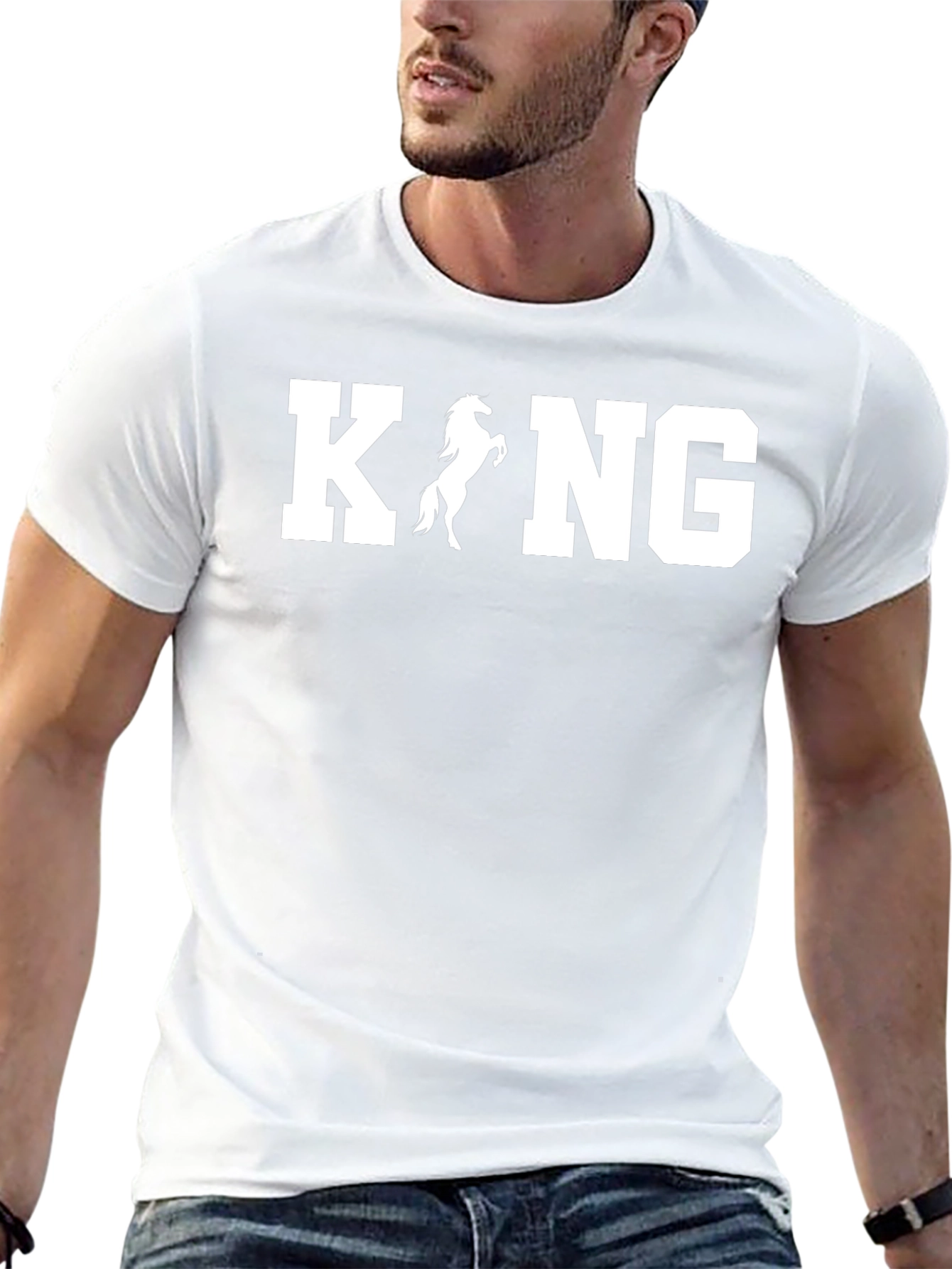 King Horse Graphic Tee - Black