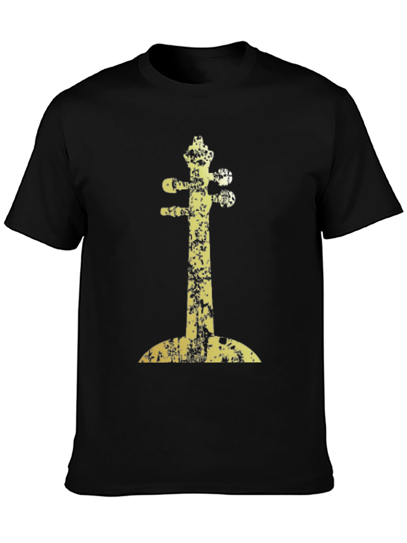 Abstract Instrument Graphic Tee - Black