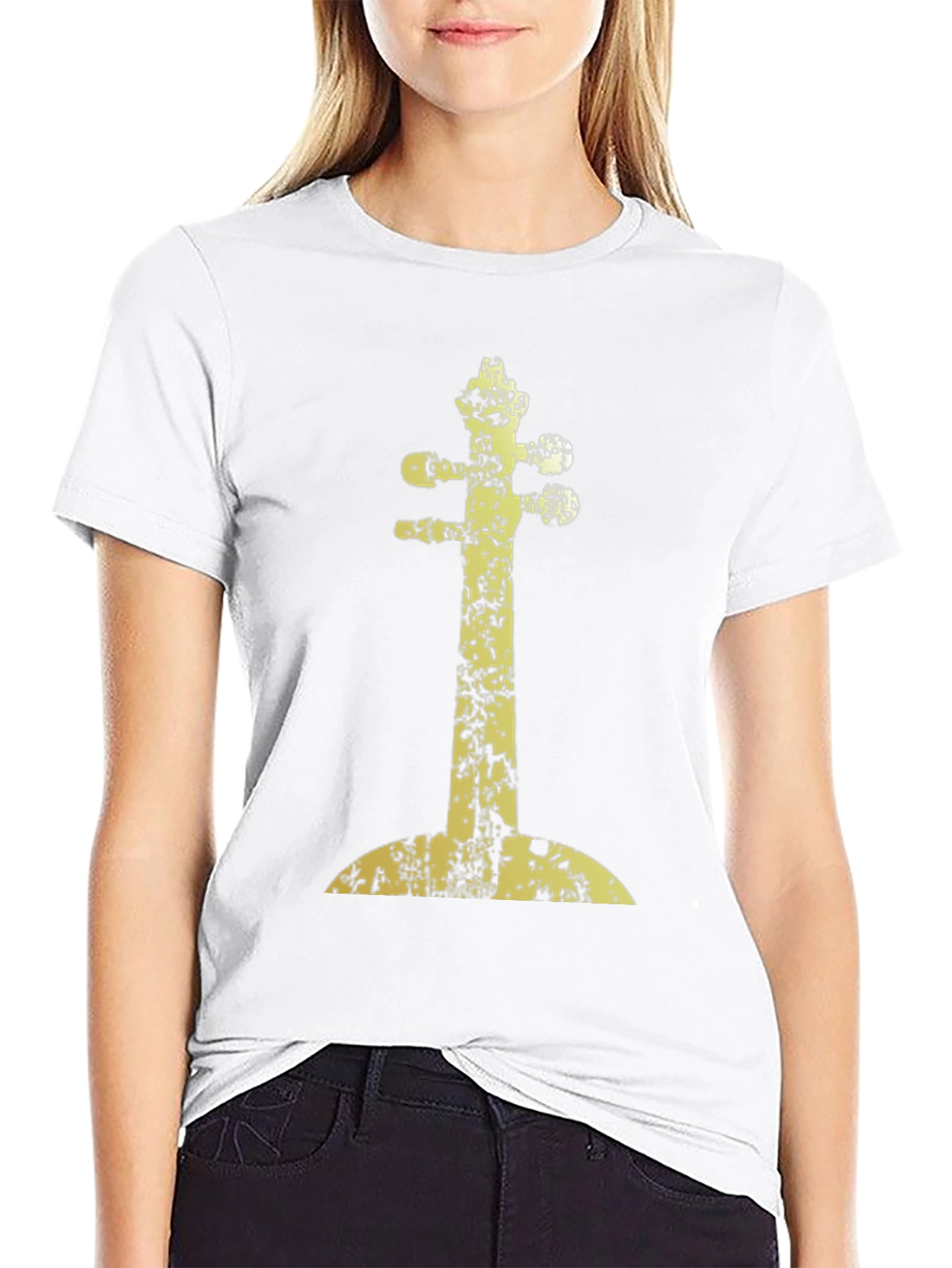 Abstract Instrument Graphic Tee - Black