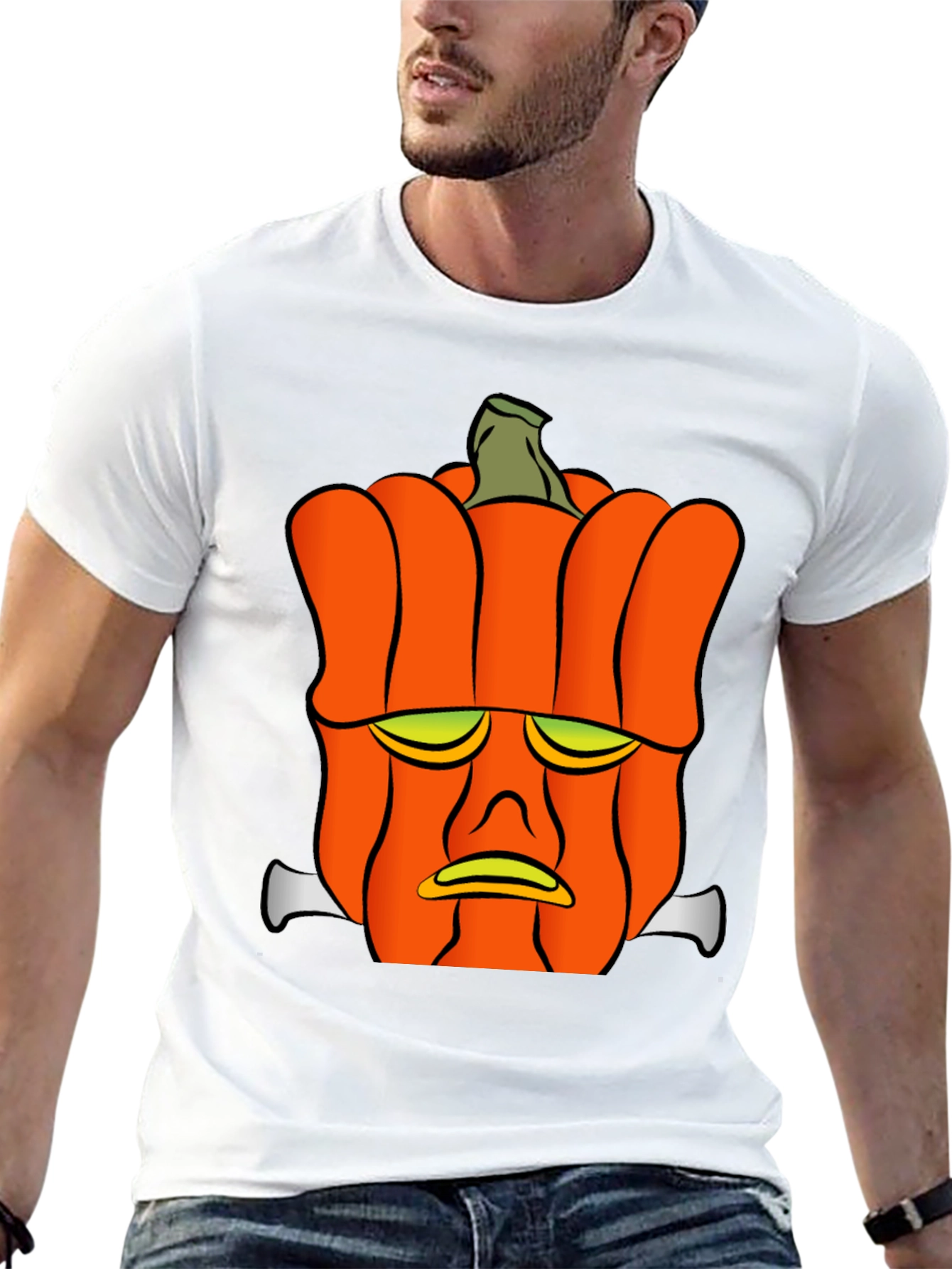 Frankenstein Pumpkin Head Graphic Tee
