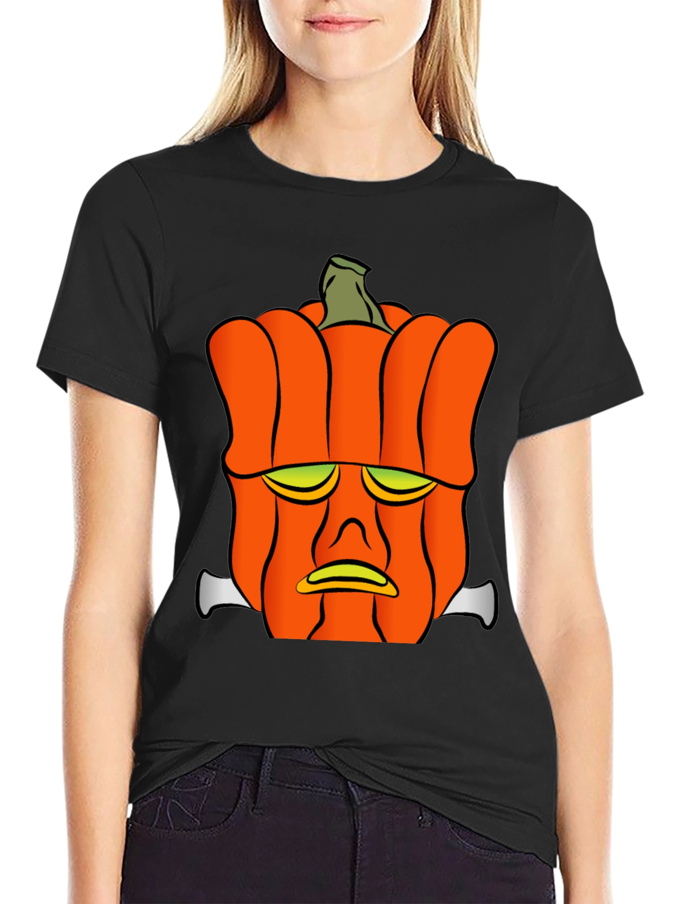 Frankenstein Pumpkin Head Graphic Tee