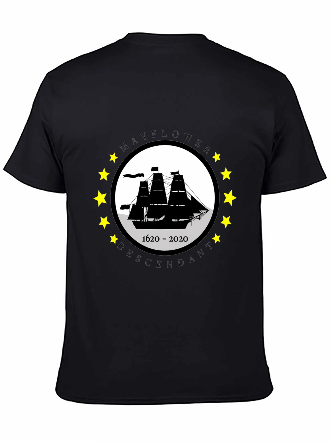 Mayflower Descendant Graphic T-Shirt