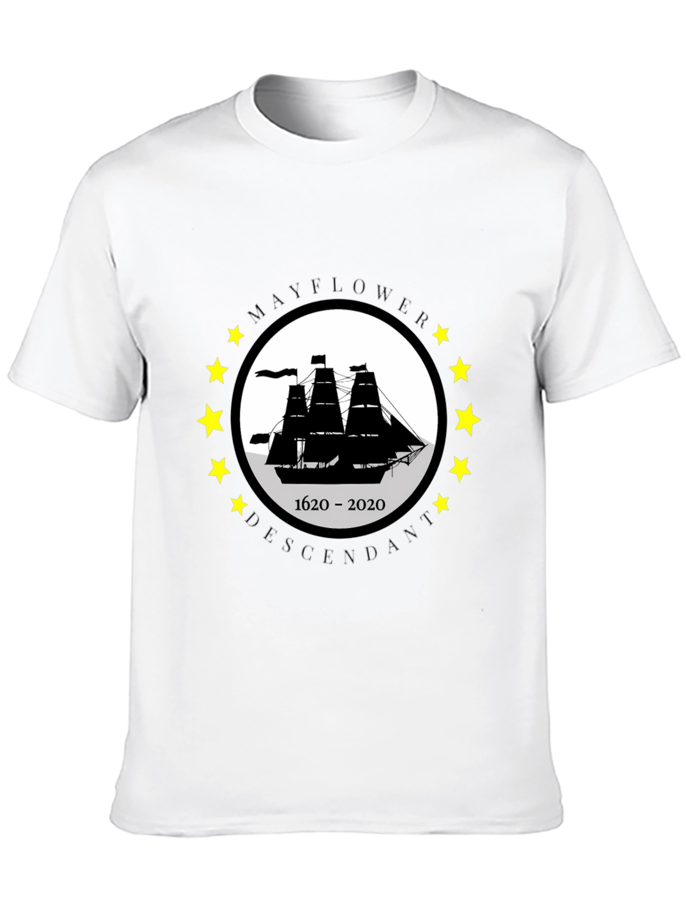 Mayflower Descendant Graphic T-Shirt