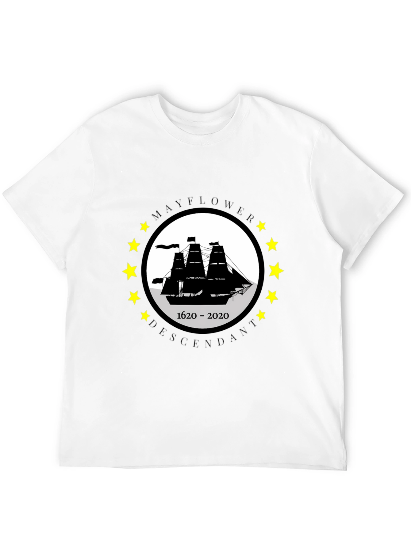 Mayflower Descendant Graphic T-Shirt