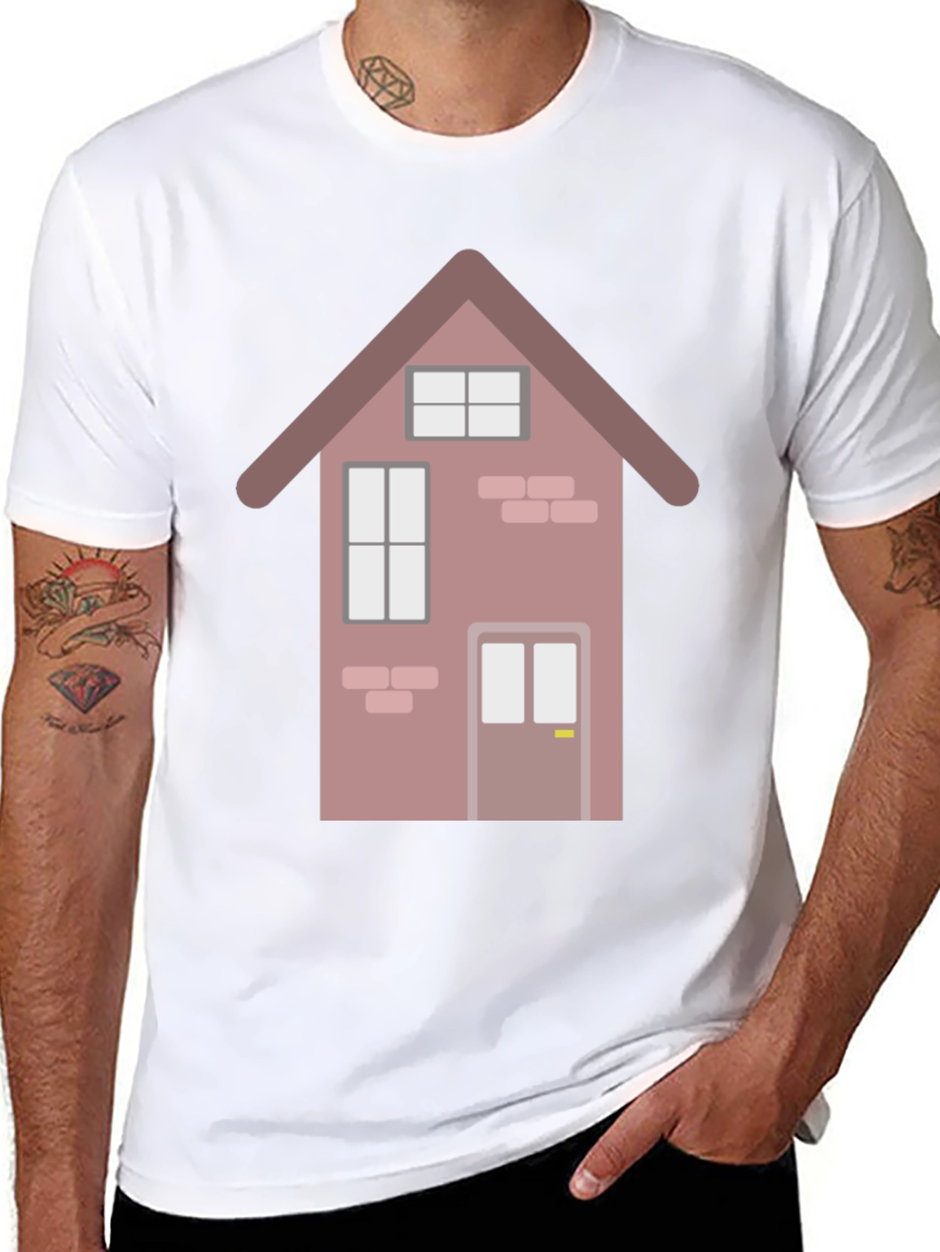 House Graphic Tee - Modern Design