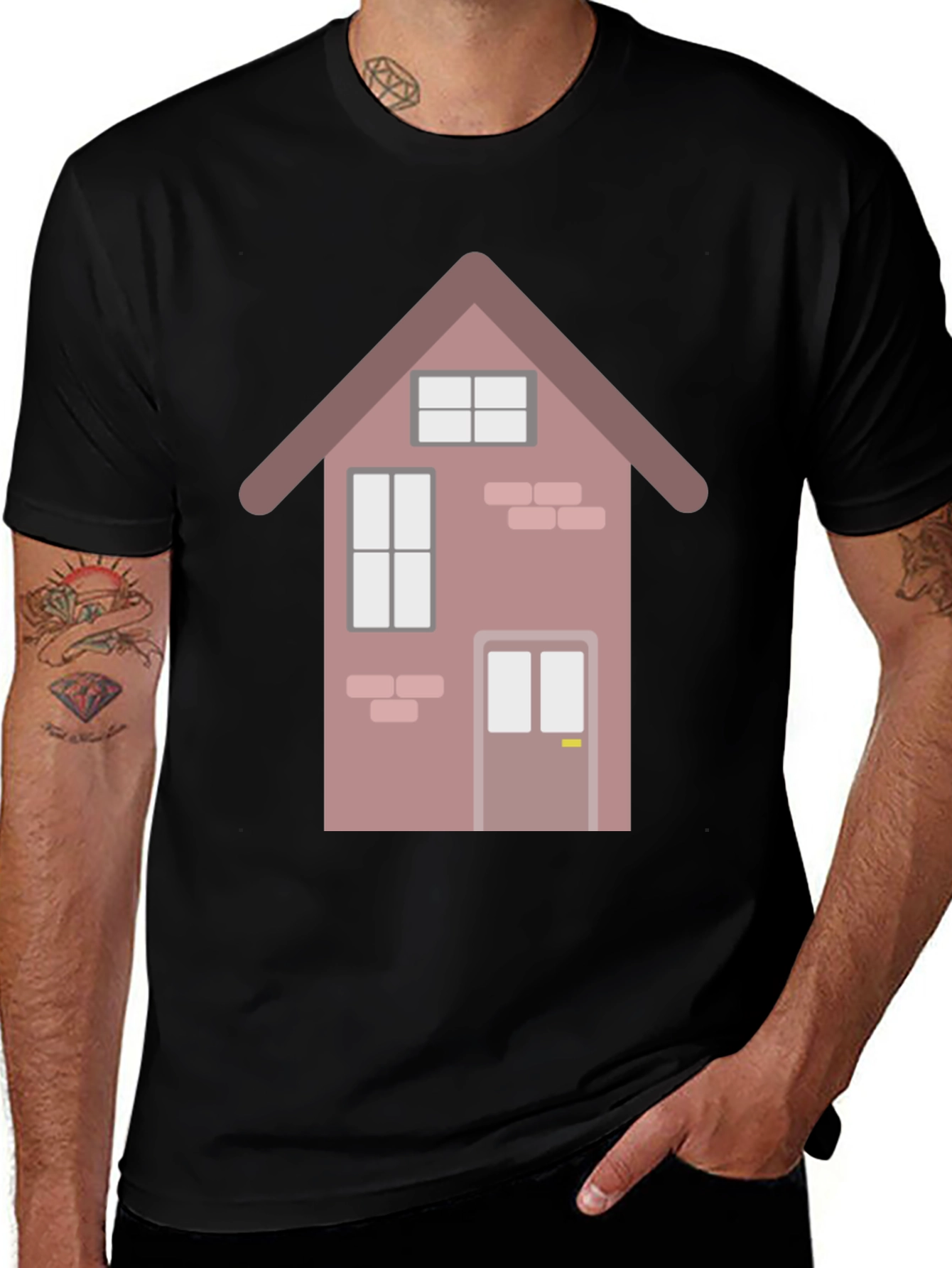 House Graphic Tee - Modern Design