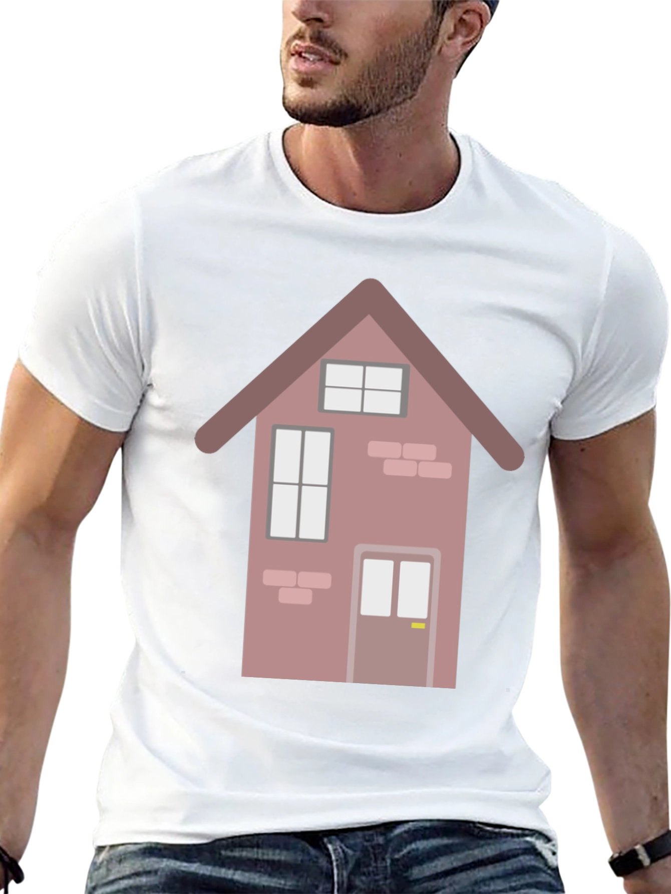 House Graphic Tee - Modern Design