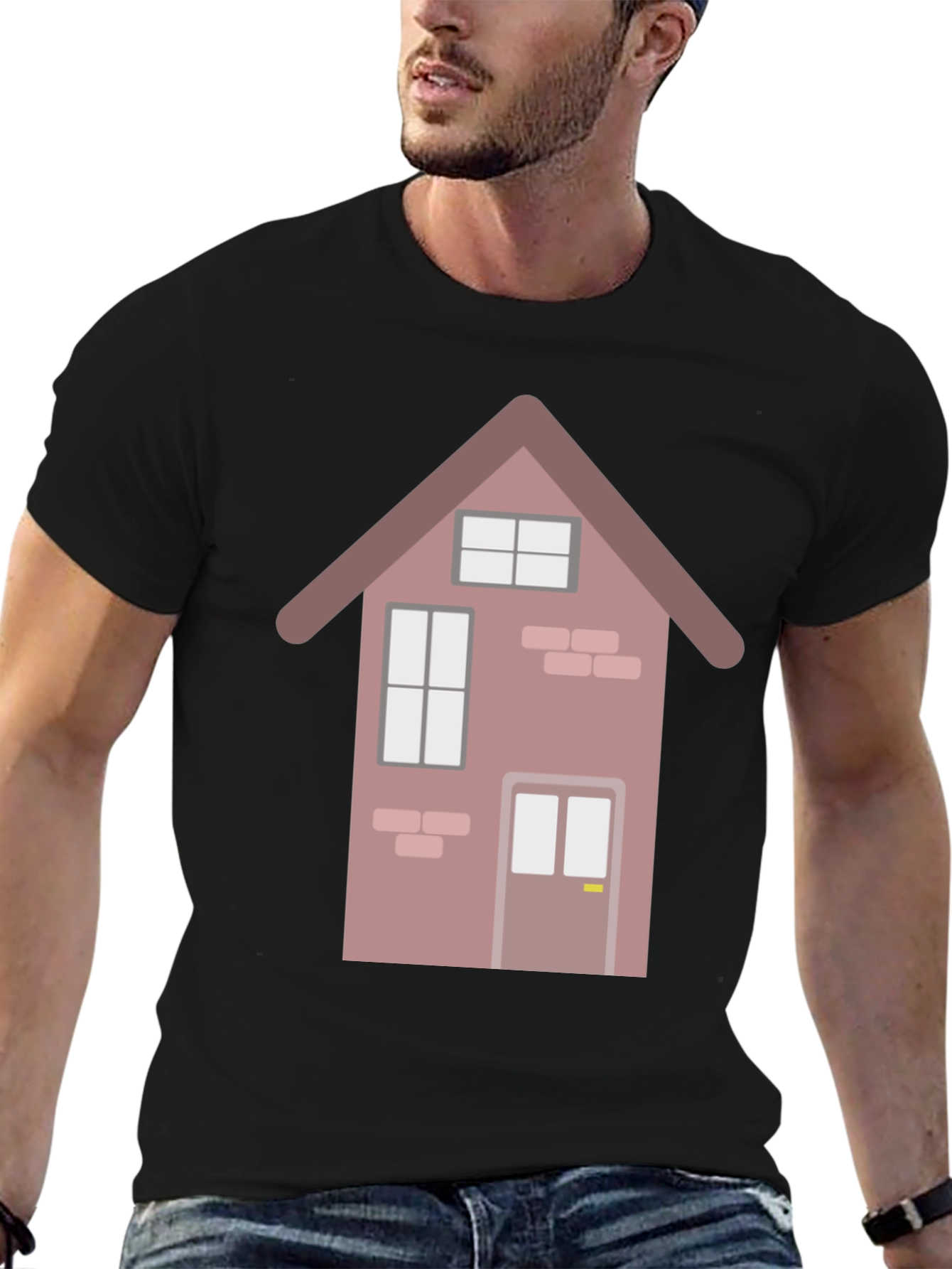 House Graphic Tee - Modern Design