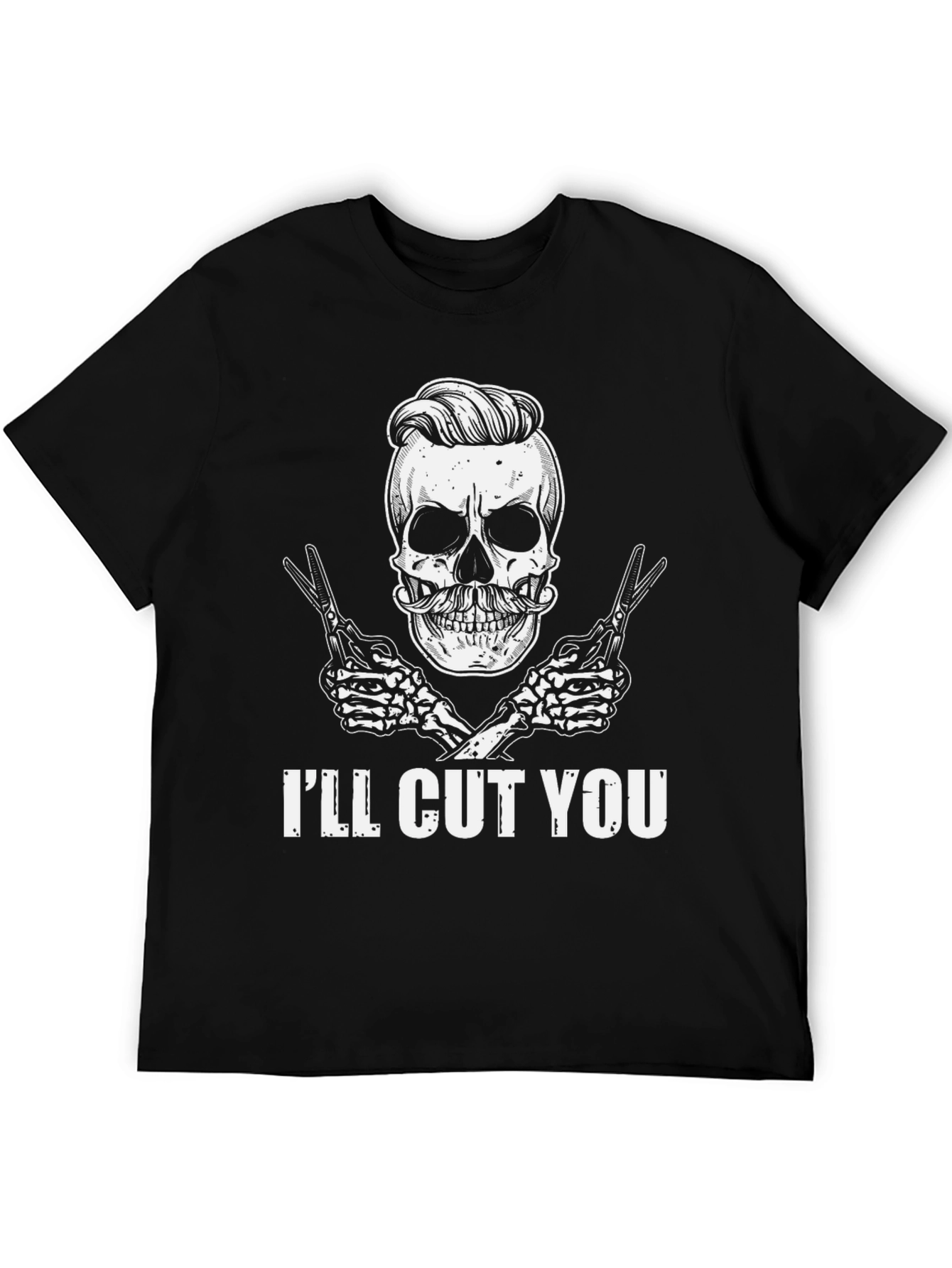 Ill Cut You T-Shirt: Skull Barber