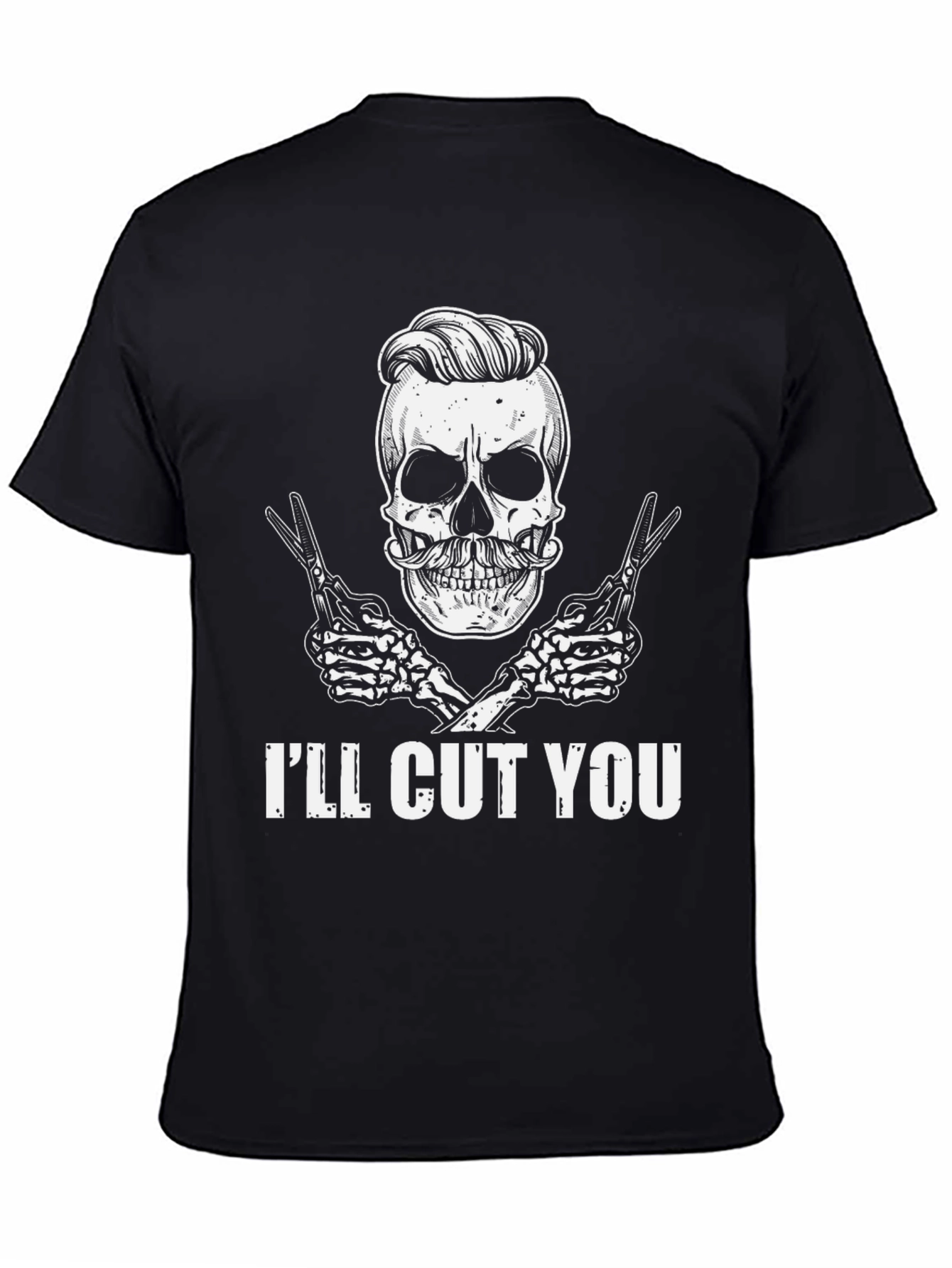 Ill Cut You T-Shirt: Skull Barber