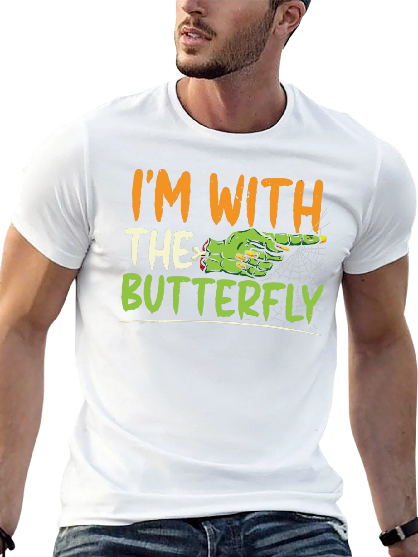 Im With the Butterfly Halloween T-Shirt