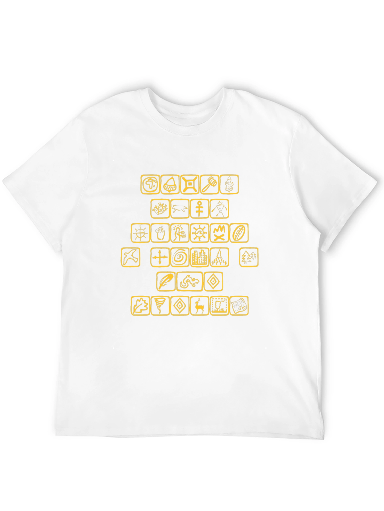 Graphic T-Shirt with Civilization Icons