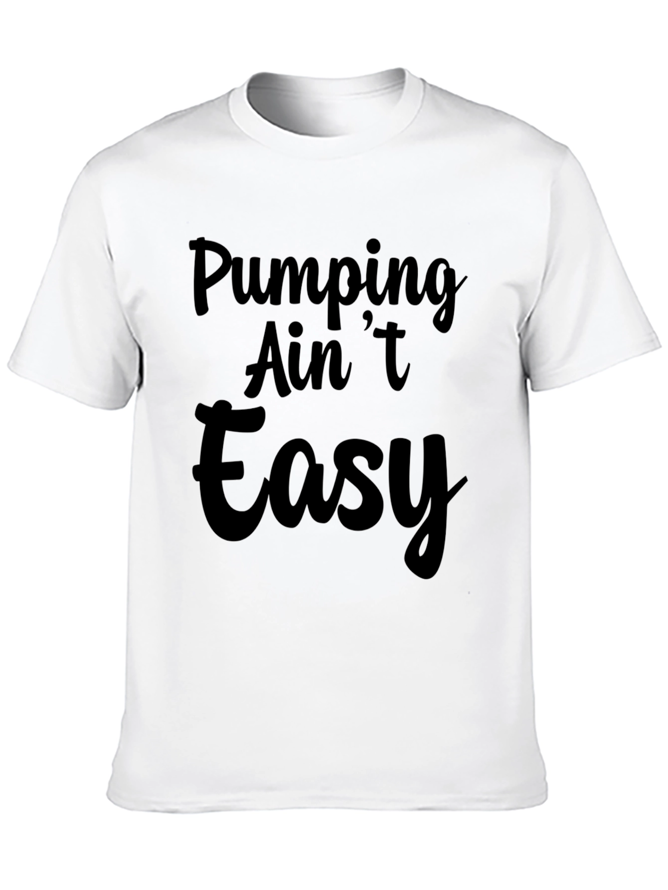 Pumping Aint Easy Black Graphic Tee