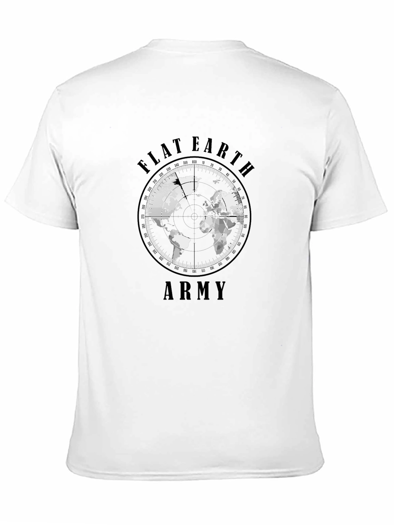 Flat Earth Army Black T-Shirt